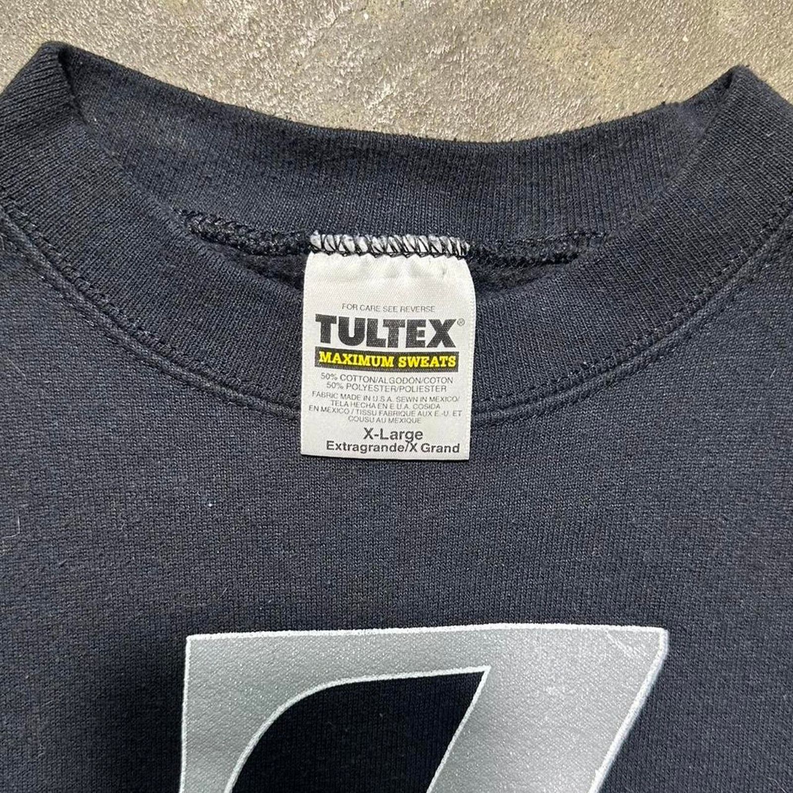 Tultex Vintage 90s Arizona Black and Grey Crewneck Boxy Sweatshirt Size US XL / EU 56 / 4 - 3 Thumbnail