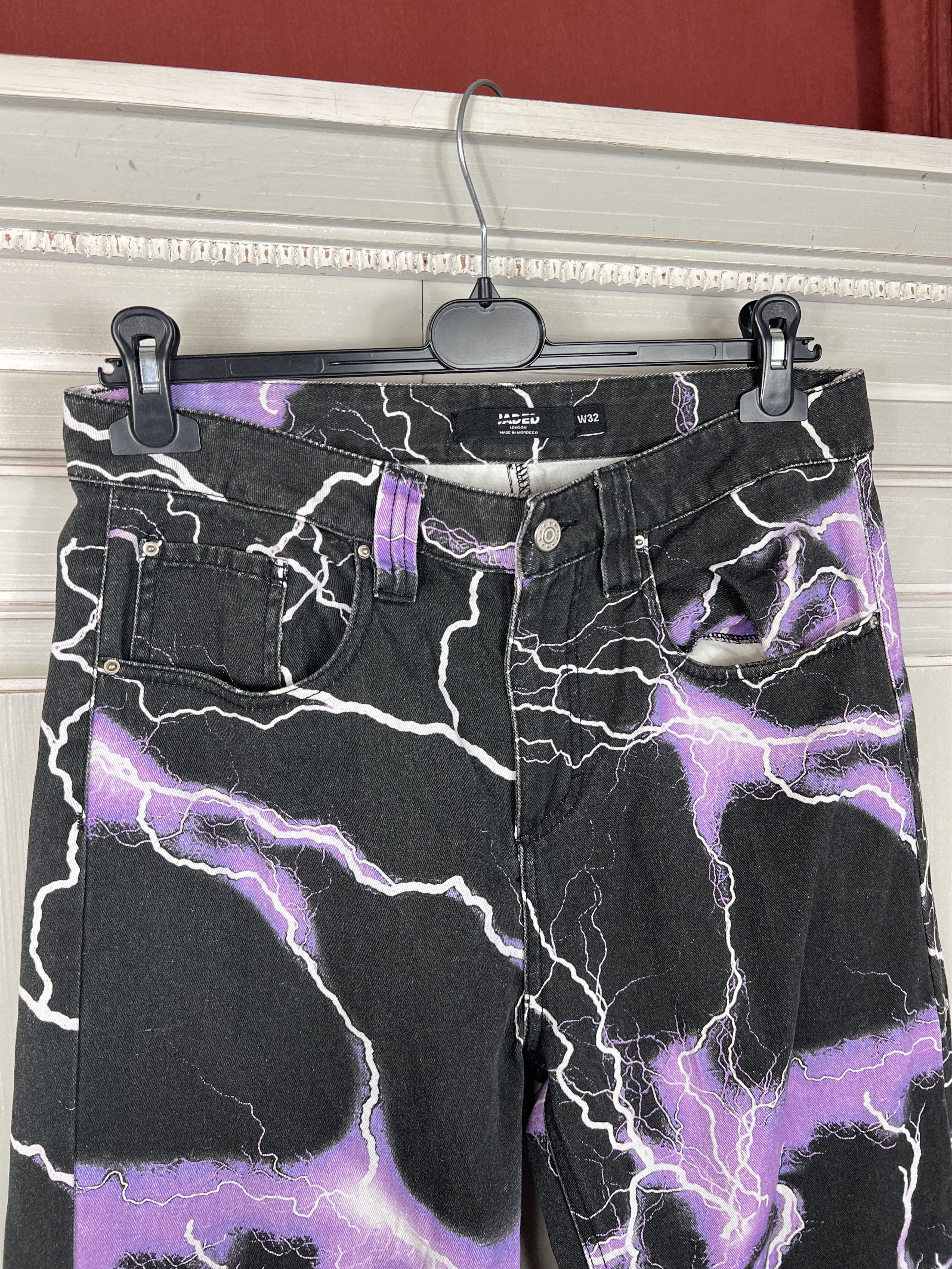 Jaded London JADED LONDON SKATE FIT THUNDER ALL OVER PRINT Size US 32 / EU 48 - 3 Thumbnail