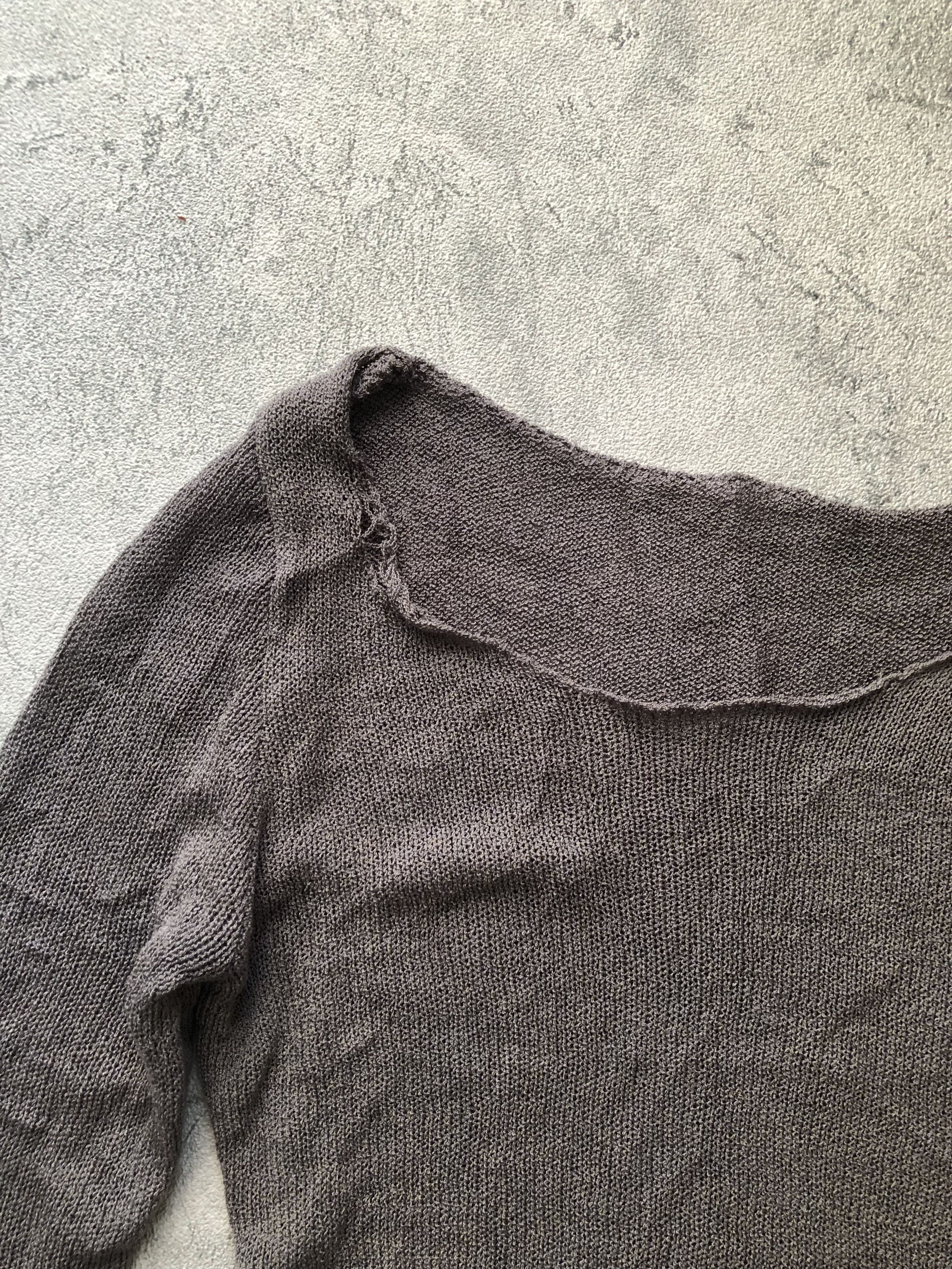 If Six Was Nine × Japanese Brand × Le Grande Bleu (L.G.B.) RARE Distressed Blank Dress Longsleeve Trashed Style Size S / US 4 / IT 40 - 5 Thumbnail