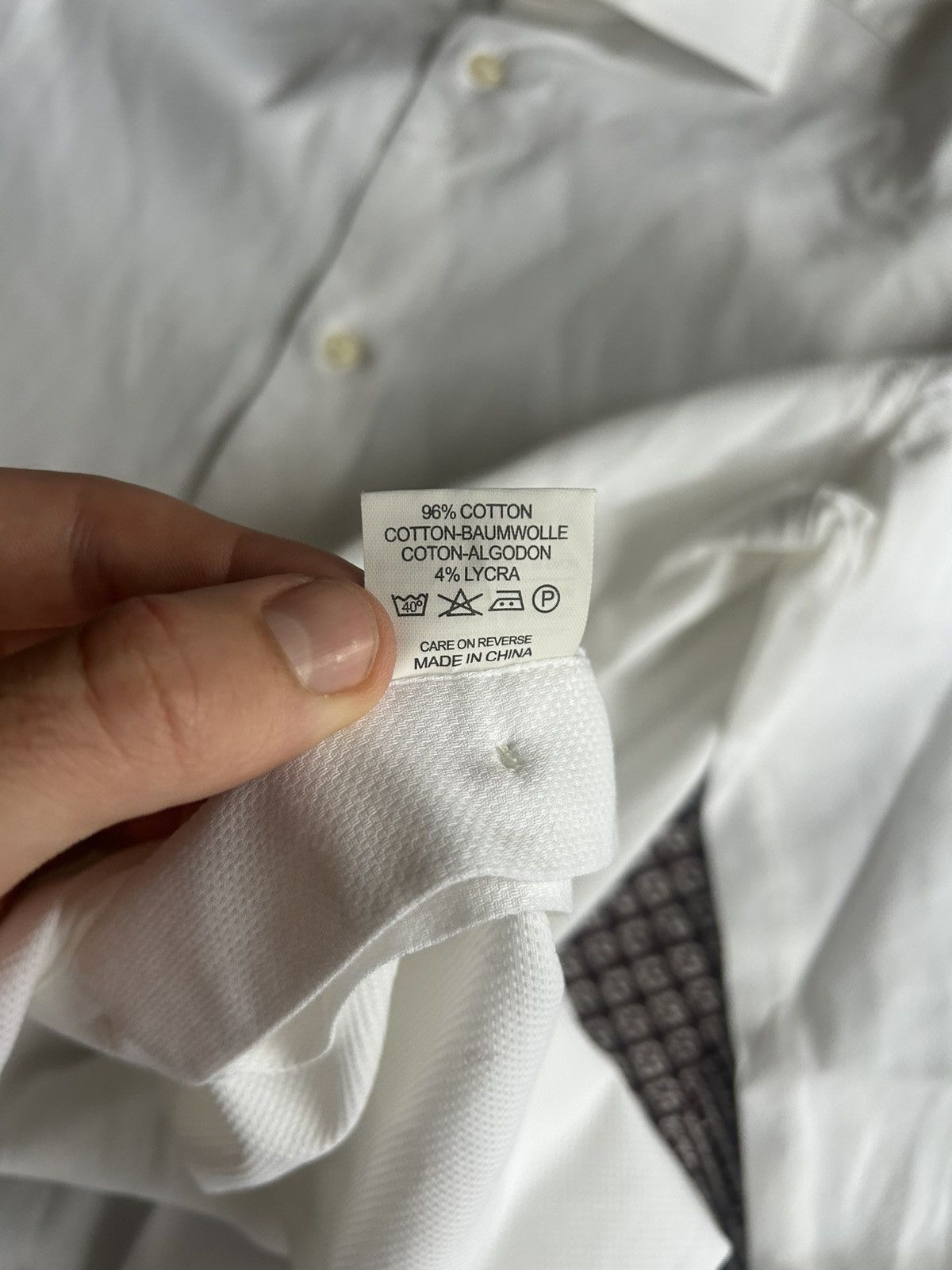 Boggi Boggi Milano White Shirt Mens Regular Fit Solid Style Size M Size US M / EU 48-50 / 2 - 10 Thumbnail
