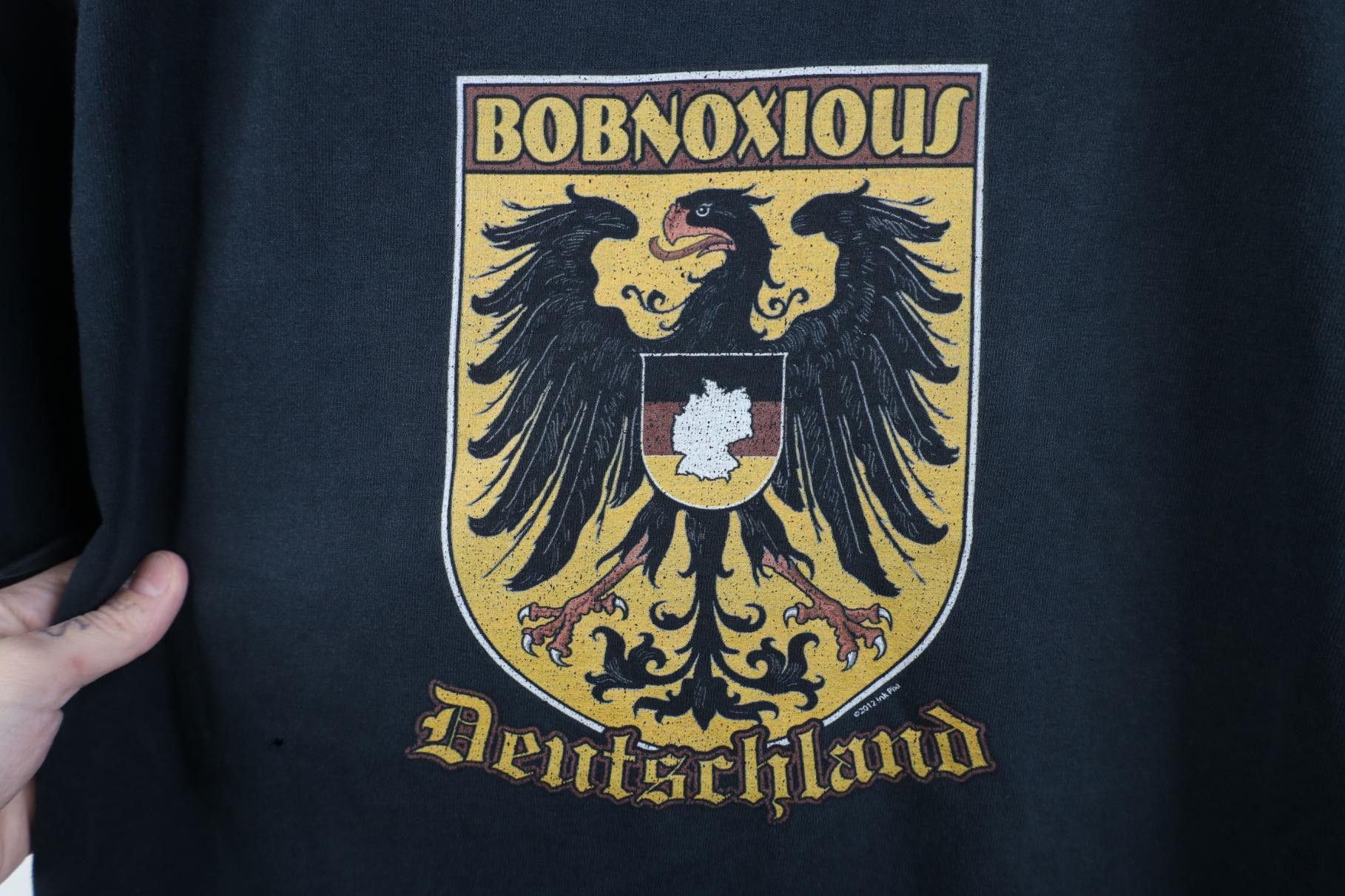 Vintage Vintage Y2K 2012 Bobnoxious Deutschland Band T-Shirt Black Size US XL / EU 56 / 4 - 4 Thumbnail