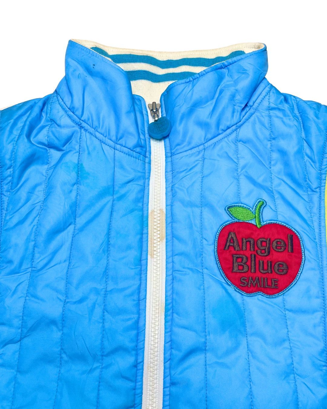 Angel Blue Angel Blue Japan Apple Patch Quilted Track Jacket Cyber Y2K Size M / US 6-8 / IT 42-44 - 5 Thumbnail