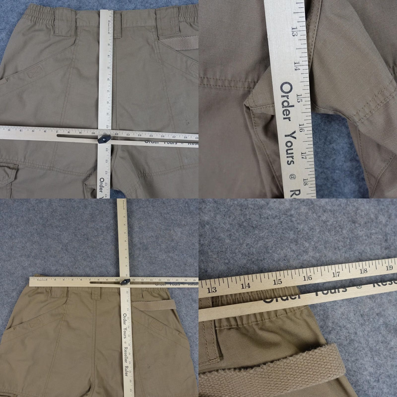 Vintage 5.11 Tactical Cargo Pants Mens 31x30 Beige Elastic Waist Ripstop Workwear Series Cargo Pants Mens Beige Size US 31 - 11 Thumbnail