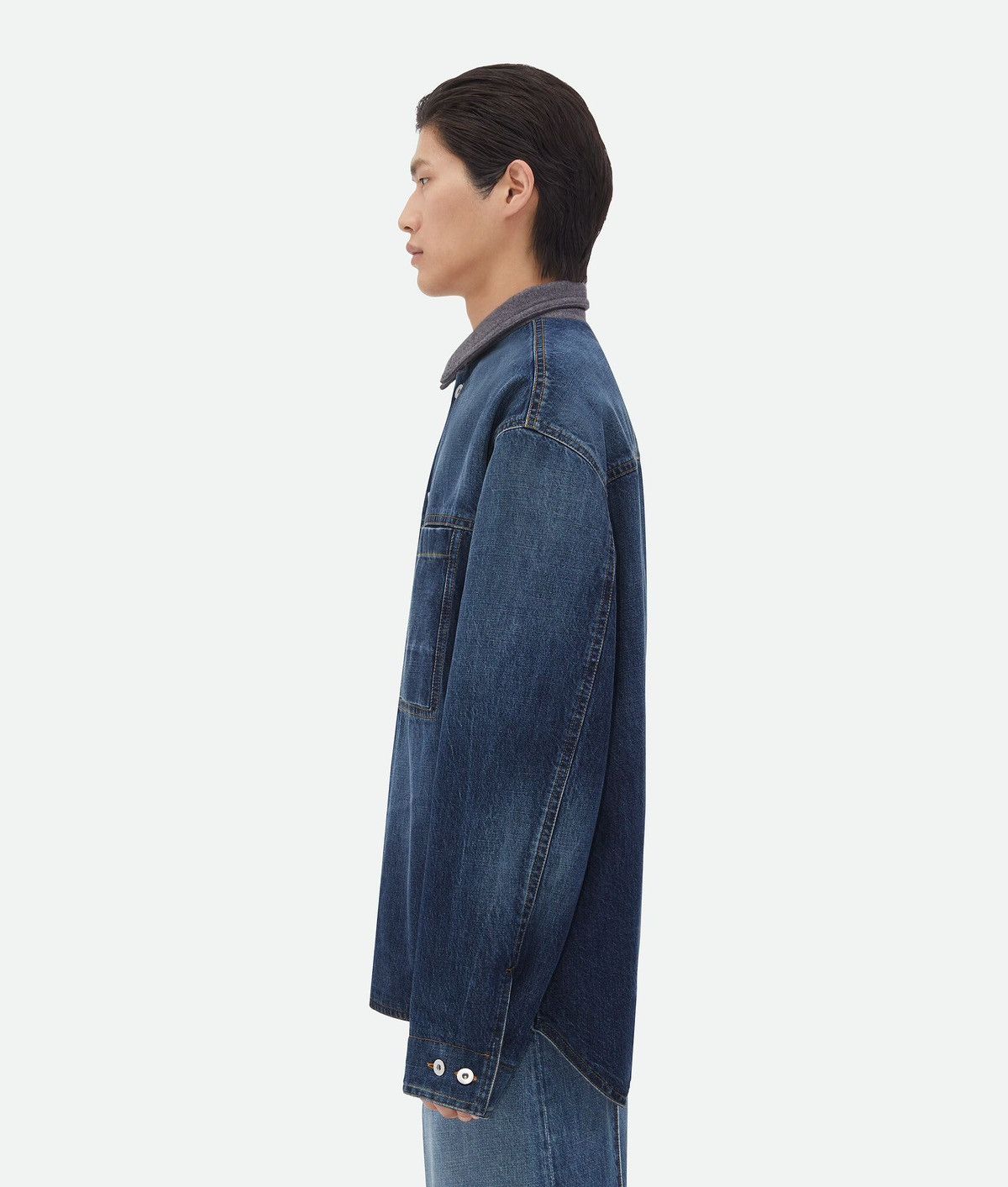 Bottega Veneta 💥$3.6K VALUE💥 Reversible Wool Denim Jacket Size US S / EU 44-46 / 1 - 2 Thumbnail
