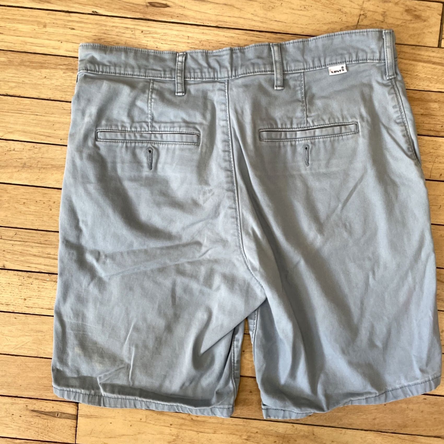 Levi's VINTAGE Levi's Shorts Men 30 Blue Canvas Flat Chino WhiteTab Levis 30x8 Size US 30 / EU 46 - 2 Thumbnail