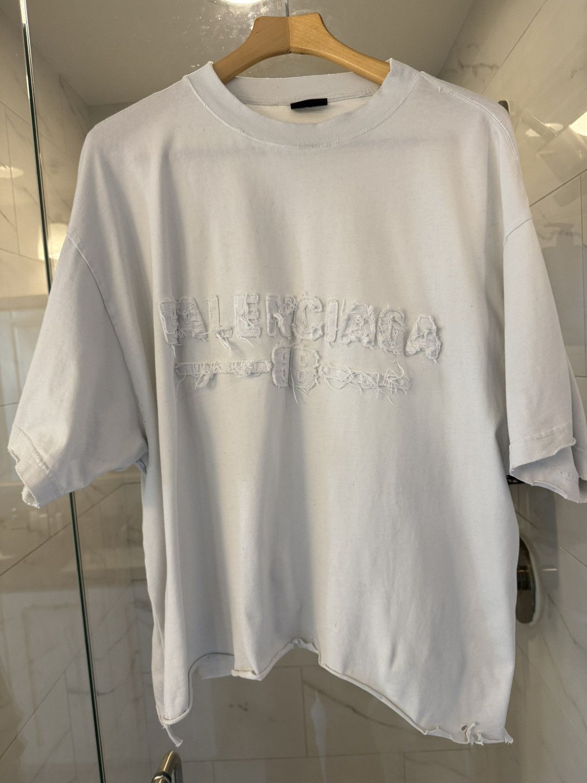 Balenciaga Balenciaga 25 SS Limited Edition Distressed T Shirt Size US L / EU 52-54 / 3 - 1 Thumbnail