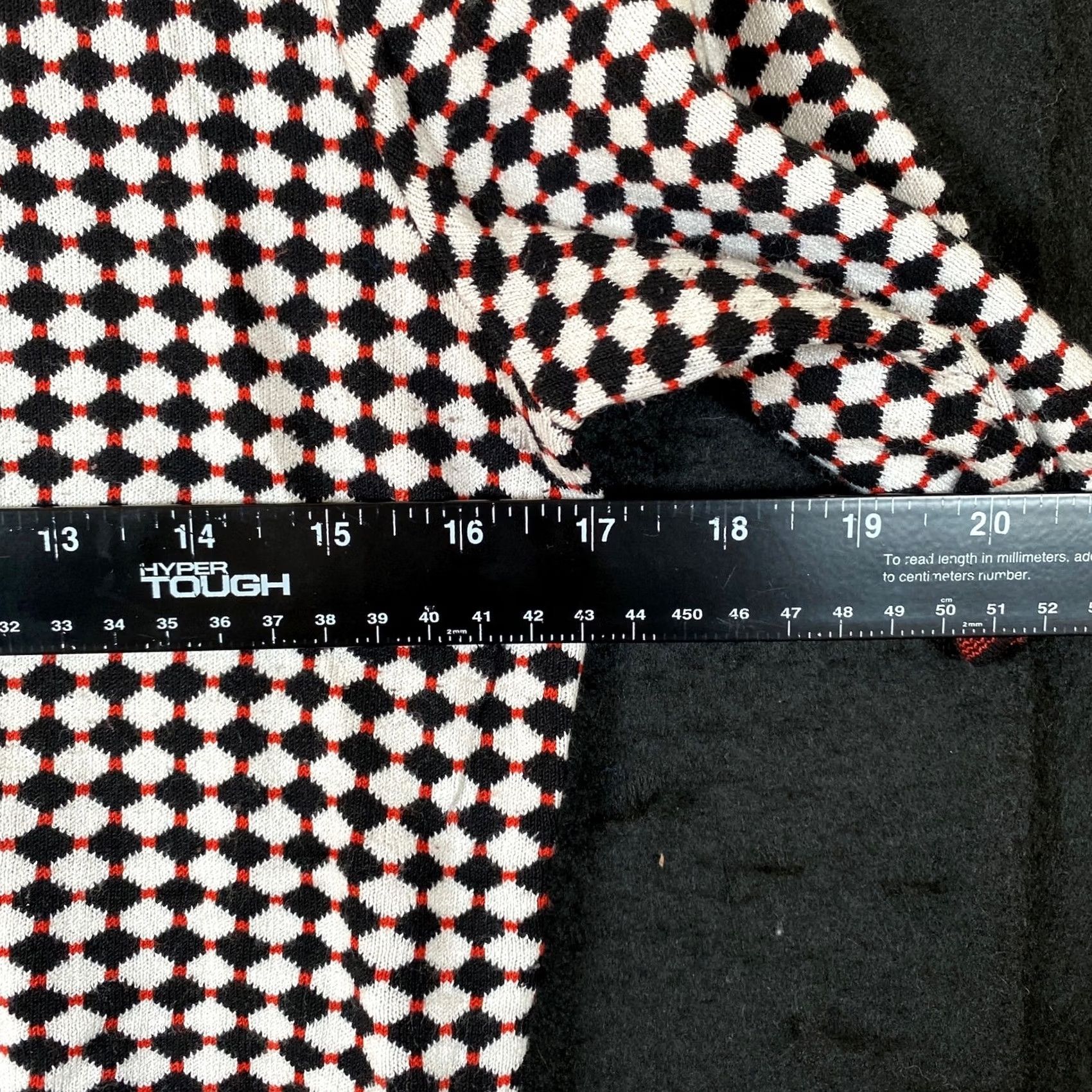 Ann Taylor Ann Taylor Womens Sweater Black Multicolor Argyle Diamond Knit Back Zip S Size S / US 4 / IT 40 - 7 Thumbnail