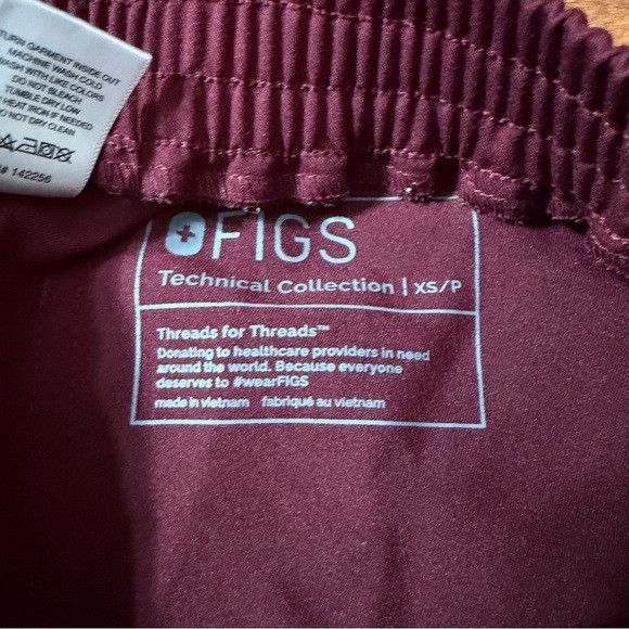 Other Figs Maroon Technical Collection Pants Sz XS Size 24" / US 00 / IT 34 - 4 Thumbnail