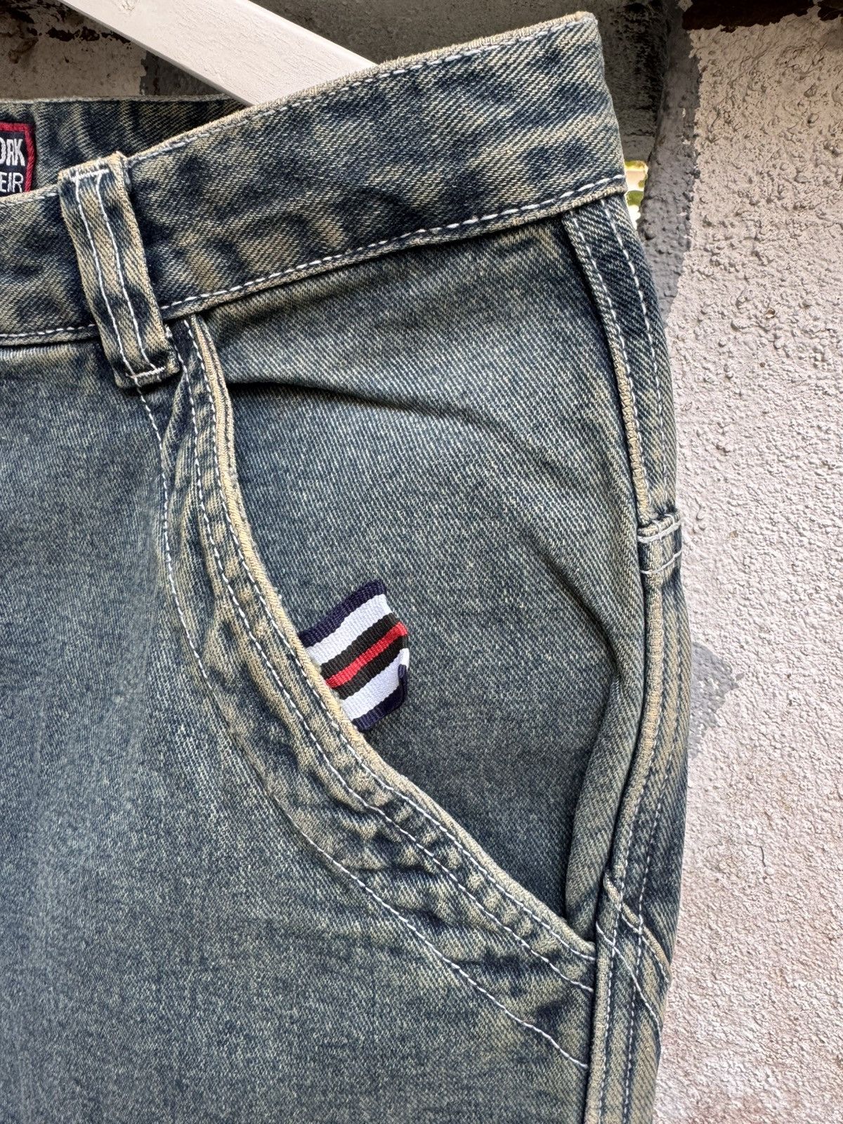 MLB × New York Yankees × Vintage Vintage 90s MLB Baggy HipHop pants Flare BOSS01 Size US 32 / EU 48 - 4 Thumbnail