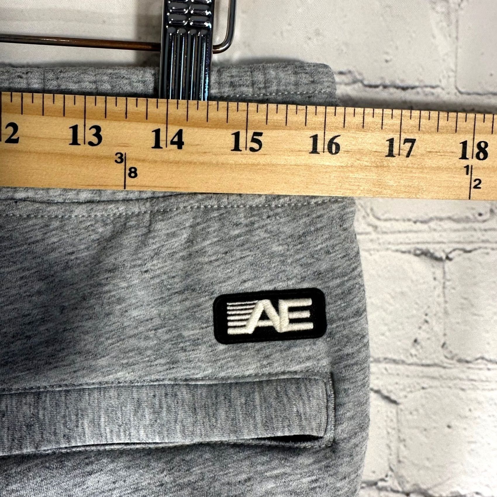 American Eagle Outfitters American Eagle Mens Heather Gray Fleece Jogger Pants Size Medium Drawstring AE Size US 31 - 6 Thumbnail