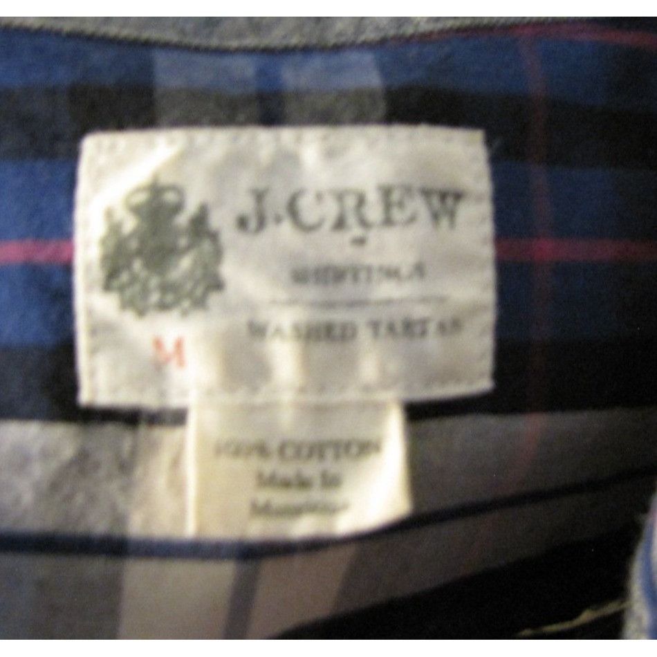 J.Crew J. Crew M Shirtings Washed Tartan Purple Plaid Button Down S Size US M / EU 48-50 / 2 - 3 Thumbnail