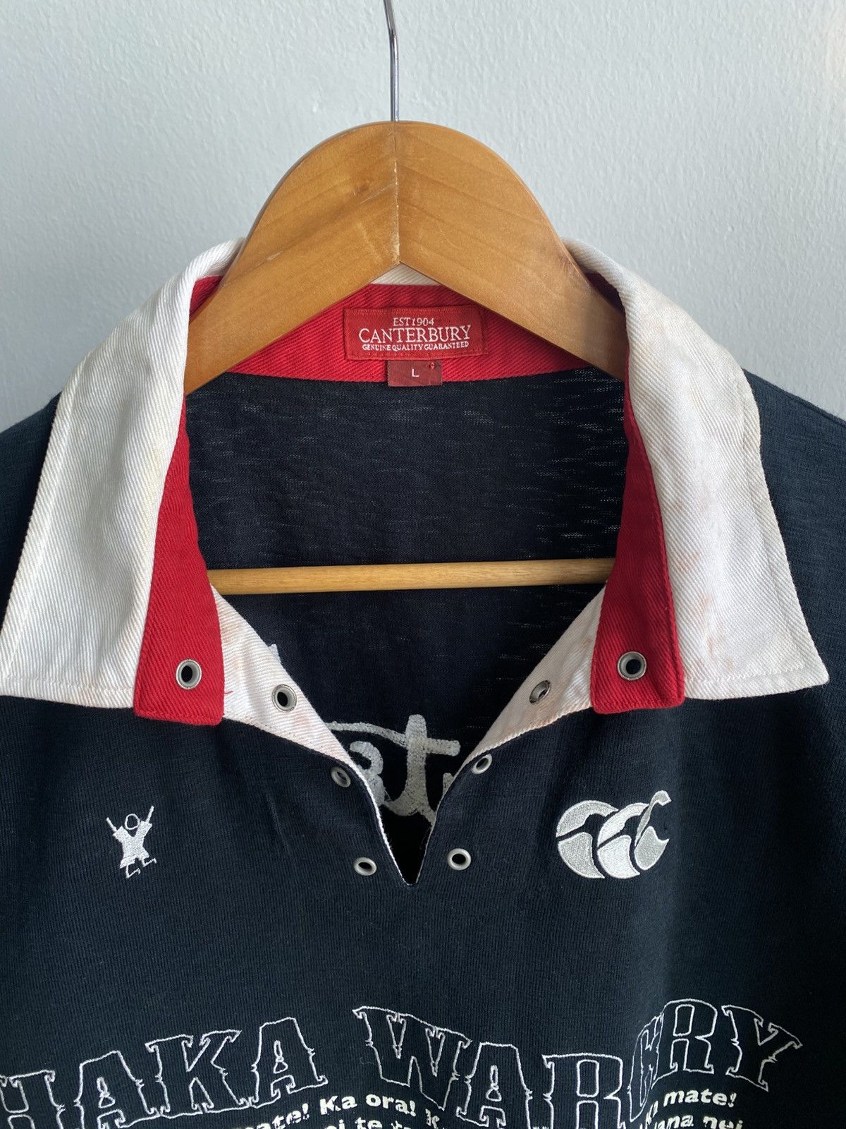 Canterbury of New Zealand Vintage FADED Canterbury New Zealand Spellout WarCry 🔥 Size US L / EU 52-54 / 3 - 4 Thumbnail