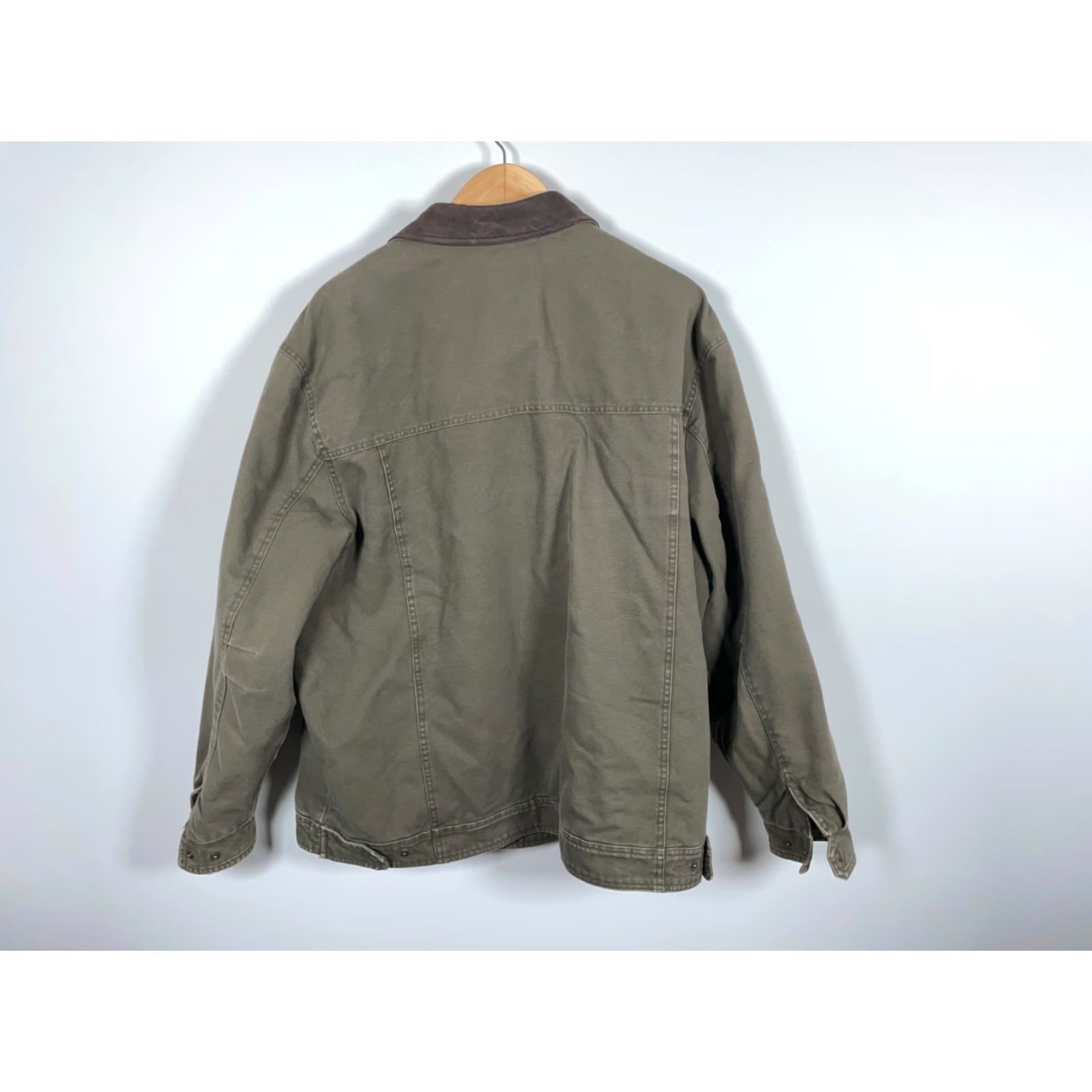 Vintage VINTAGE St. John's Bay Canvas Jacket Bomber Outdoor 2XL Brown Flannel Lined Adult Regular Mens Jacket Size US XXL / EU 58 / 5 - 2 Thumbnail