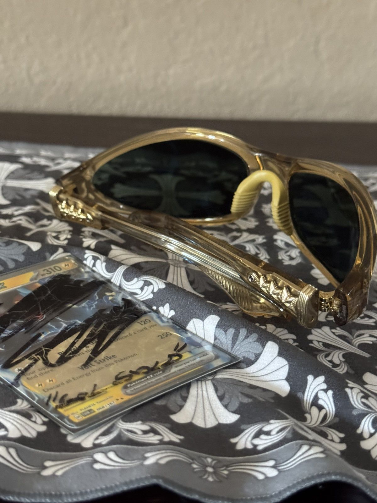 Chrome Hearts Chrome Hearts Brown & Gold Spreader Sunglasses Size ONE SIZE - 10 Thumbnail