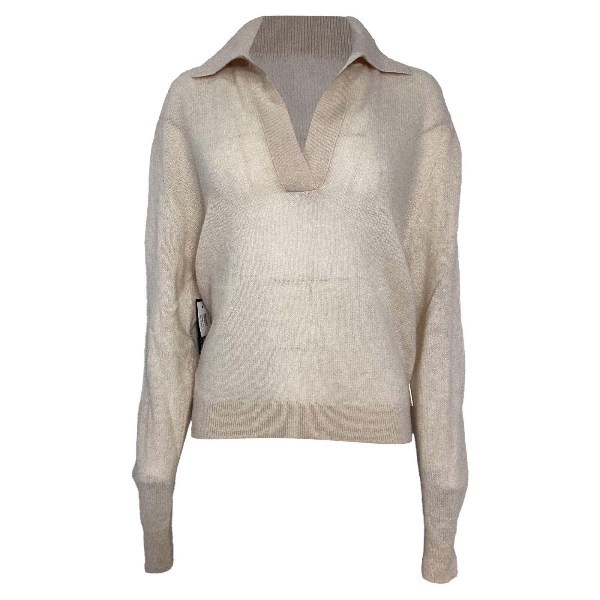 KHAITE Khaite Jo Sweater in Cream Cashmere Size XS / US 0-2 / IT 36-38 - 1 Thumbnail