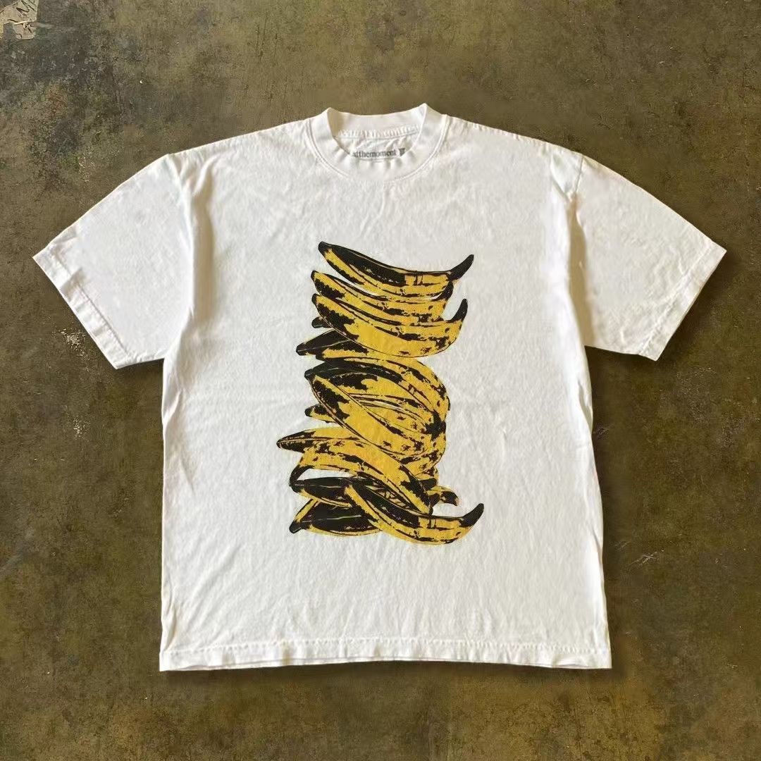 Japanese Brand × Vintage Banana pattern casual retro loose cotton t-shirt Size US M / EU 48-50 / 2 - 1 Thumbnail