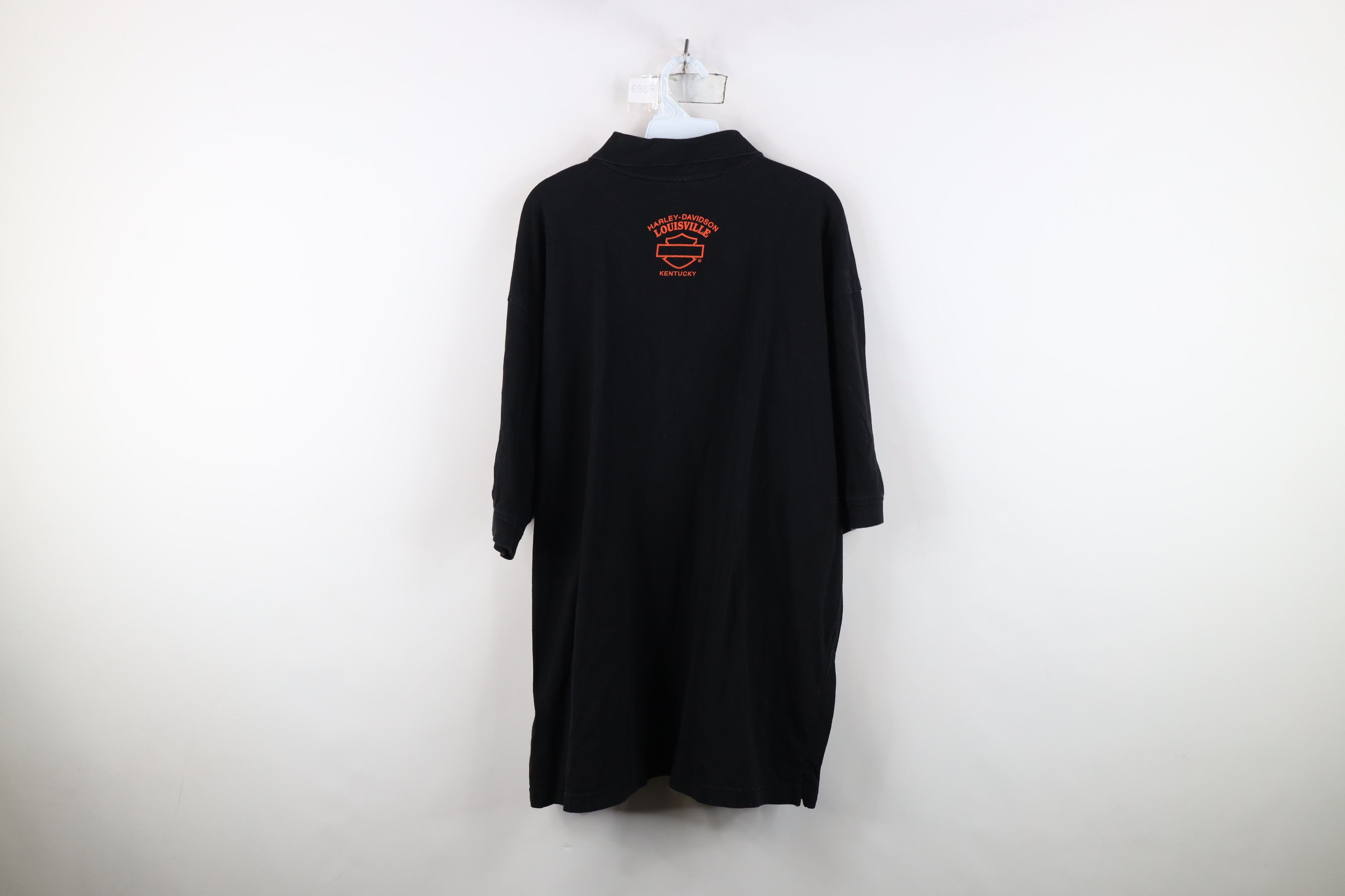 Harley Davidson Vintage Y2K Harley Davidson Fire Flames Collared Polo Shirt Size US XL / EU 56 / 4 - 12 Thumbnail