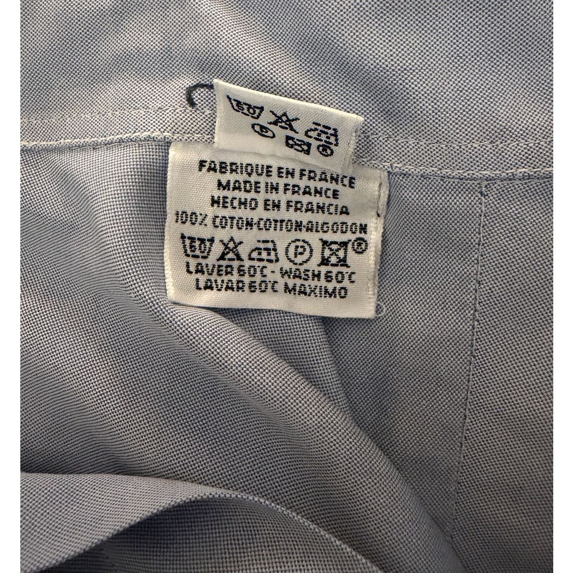 Hermes Hermes Men's Cotton Baby Blue Button Down Shirt Size US M / EU 48-50 / 2 - 5 Thumbnail