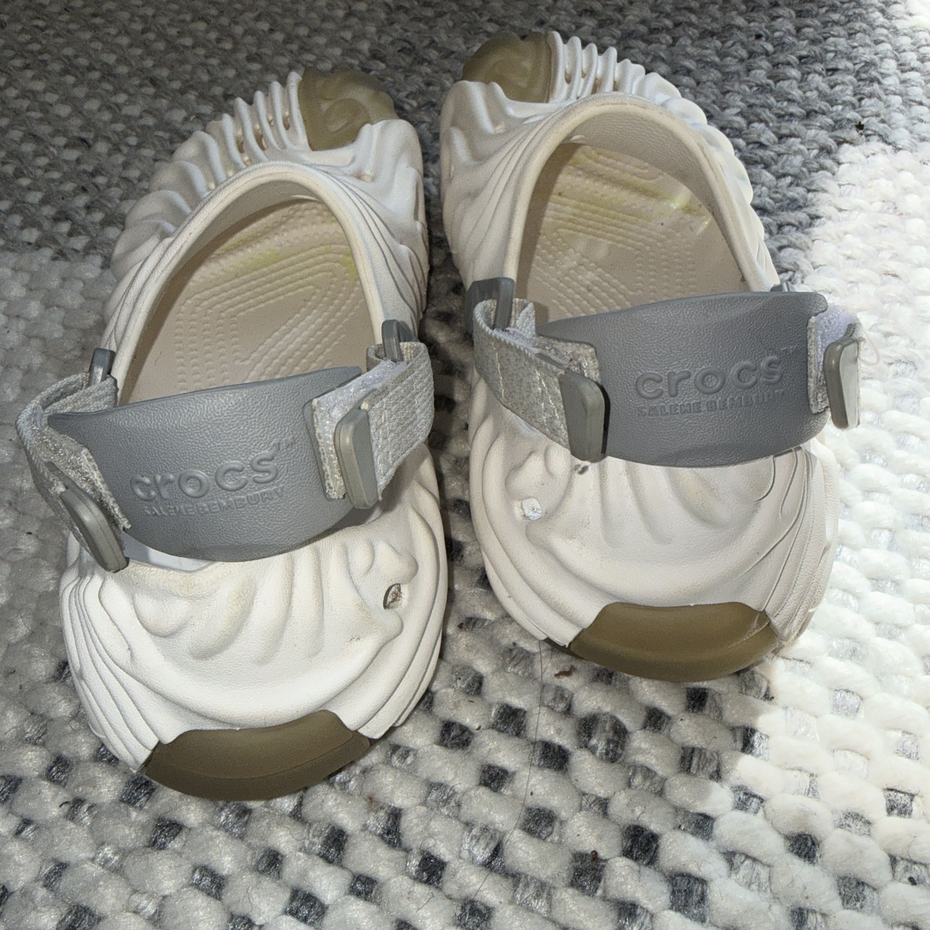 Crocs × Salehe Bembury Pollex (Friends and Family) Spackle Almost White Clogs Size US 5 / EU 37 - 4 Thumbnail