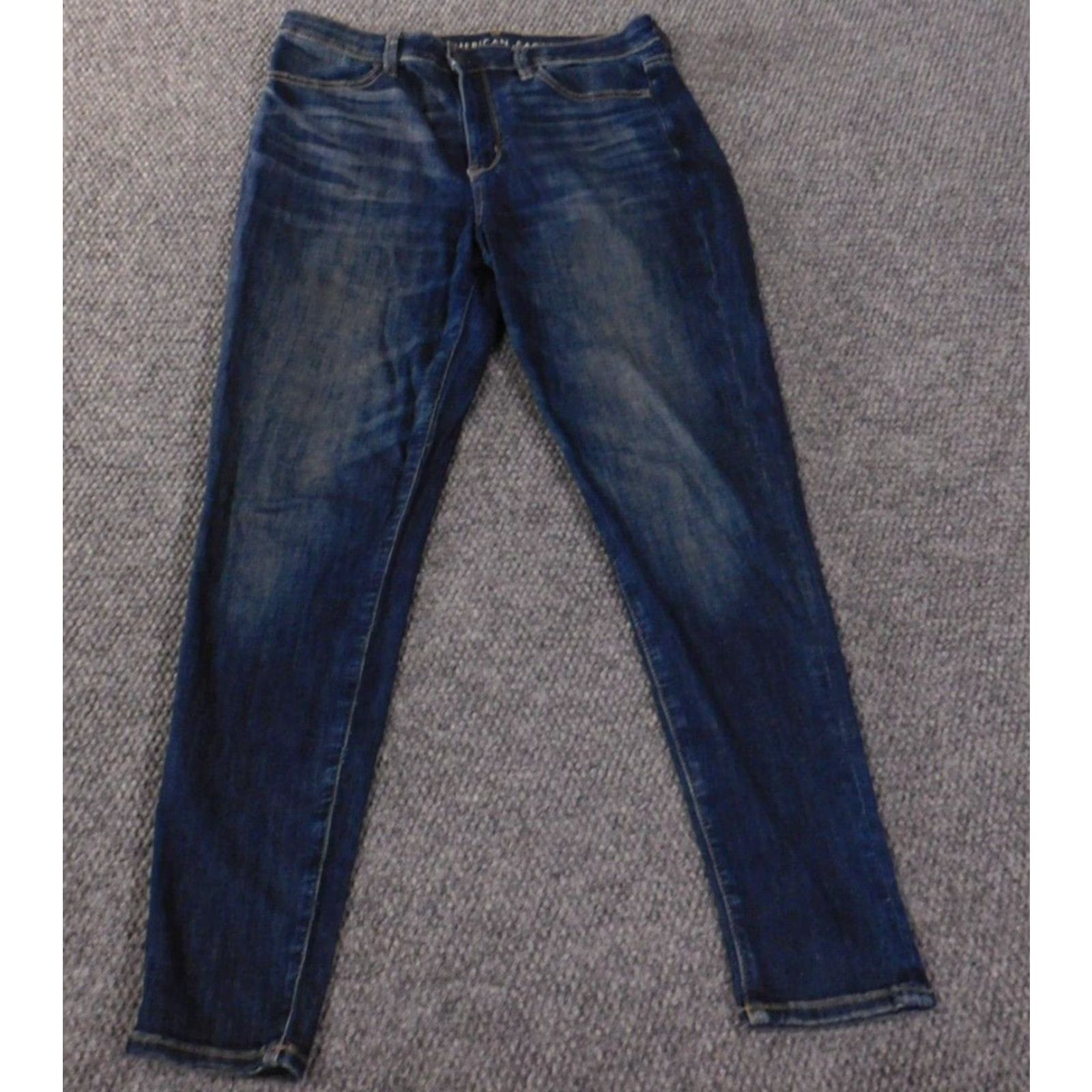American Eagle Outfitters American Eagle Outfitters Jeans Women Jegging Blue Stretch Denim Hi Rise 8 Mid Rise 29in Inseam Zipper Button Closure Regular Size 8 Retro Size 30" / US 8 / IT 44 - 2 Thumbnail
