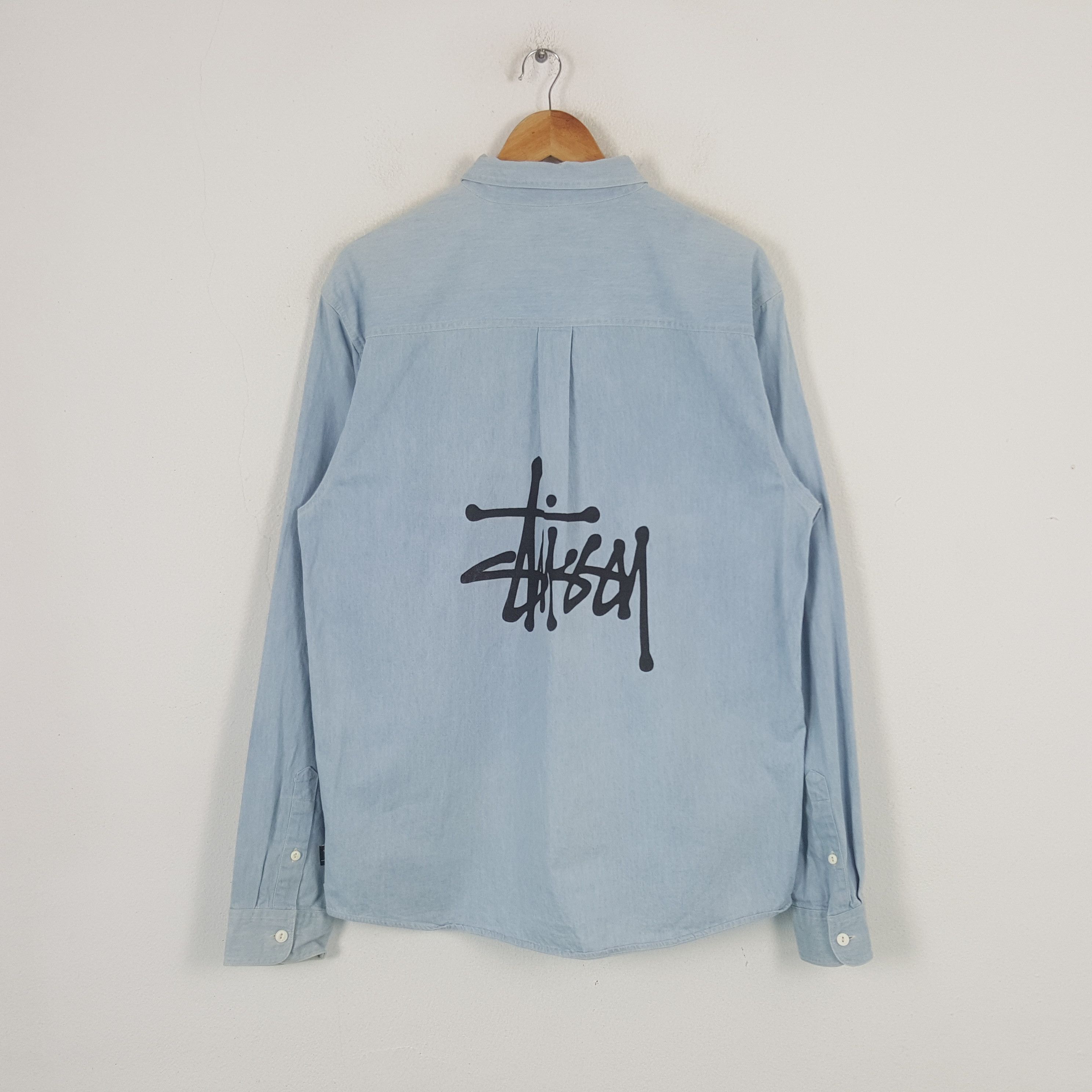 Vintage Stussy American Streetwear Shirt Button Up C285N36