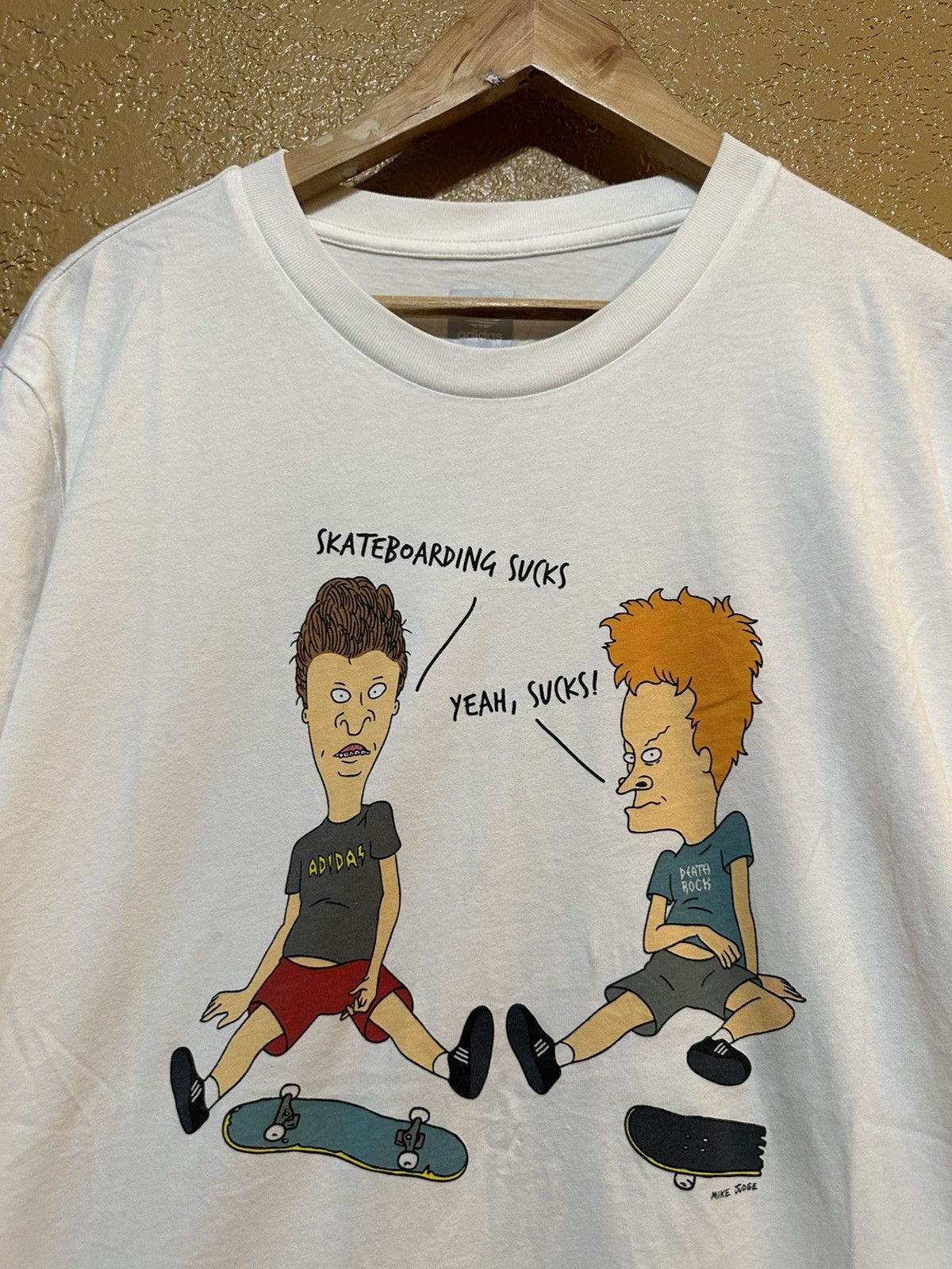 Adidas Cartoon Network Rare Rare Beavis and Butt Head Adidas Skateboard MTV T Shirt XL Grailed