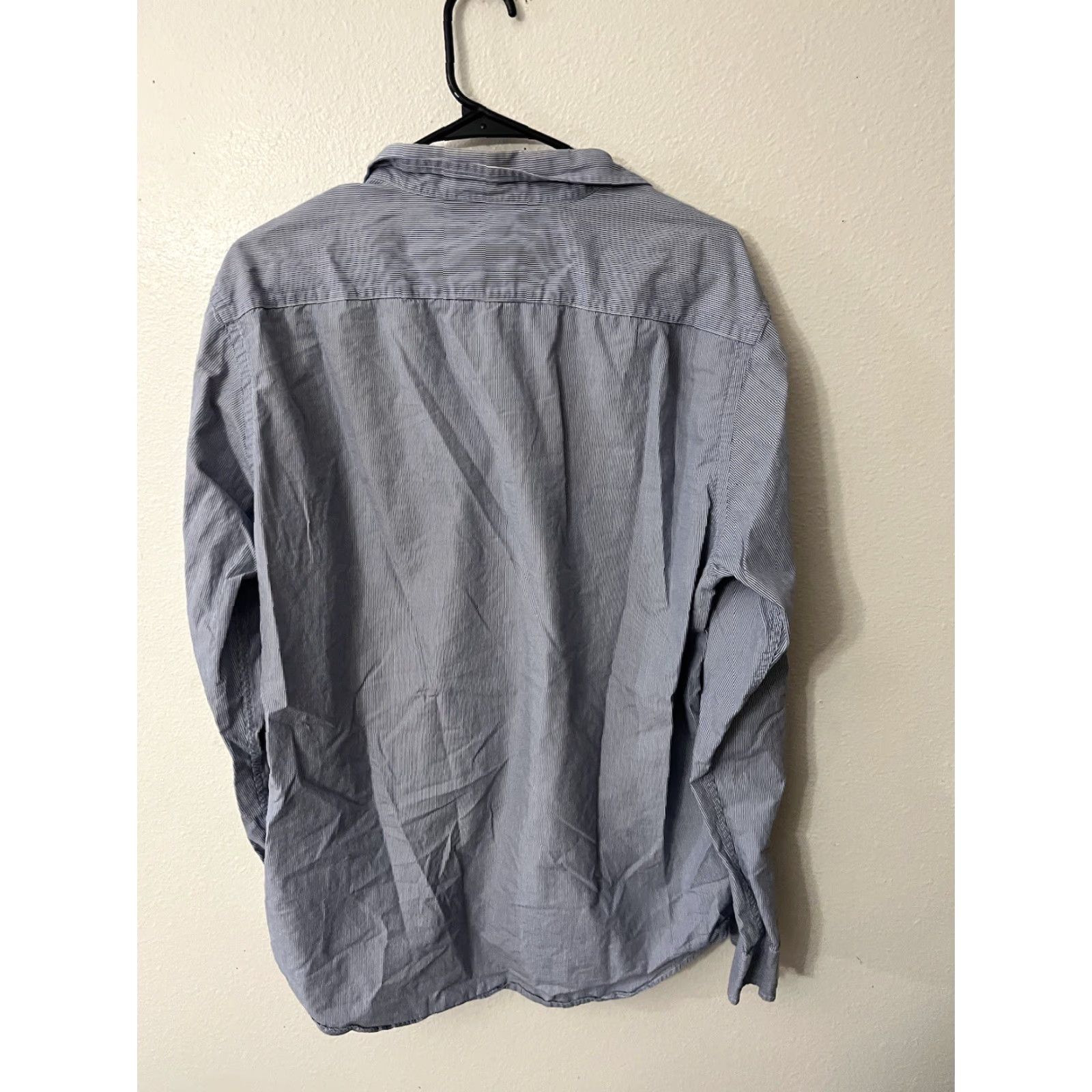 Nautica Nautica Button Up Shirt Large Blue Striped Collared Mens Size US L / EU 52-54 / 3 - 3 Thumbnail