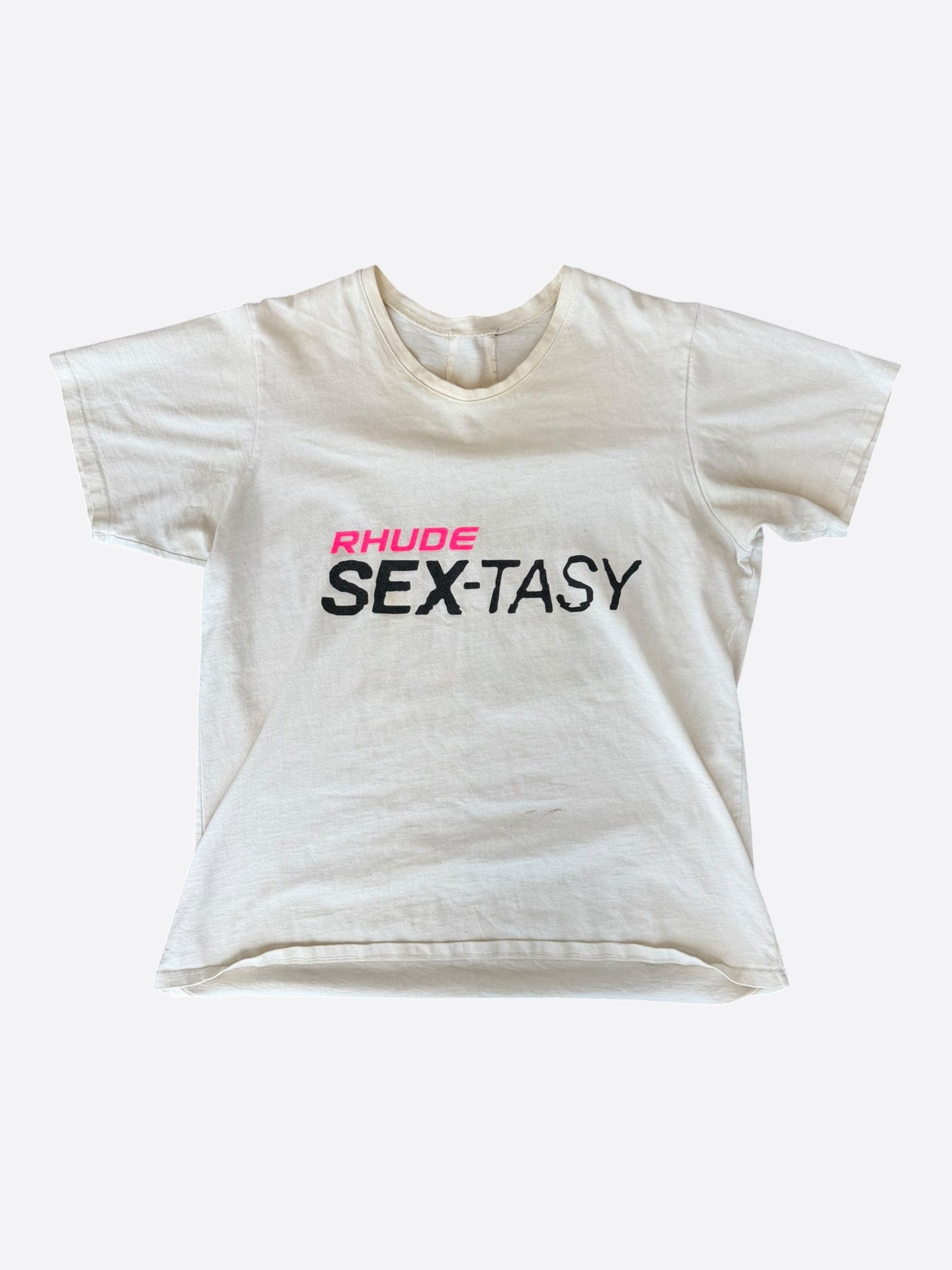 Rhude Rhude White & Multicolor Sextasy Graphic T-Shirt Size US S / EU 44-46 / 1 - 1 Thumbnail