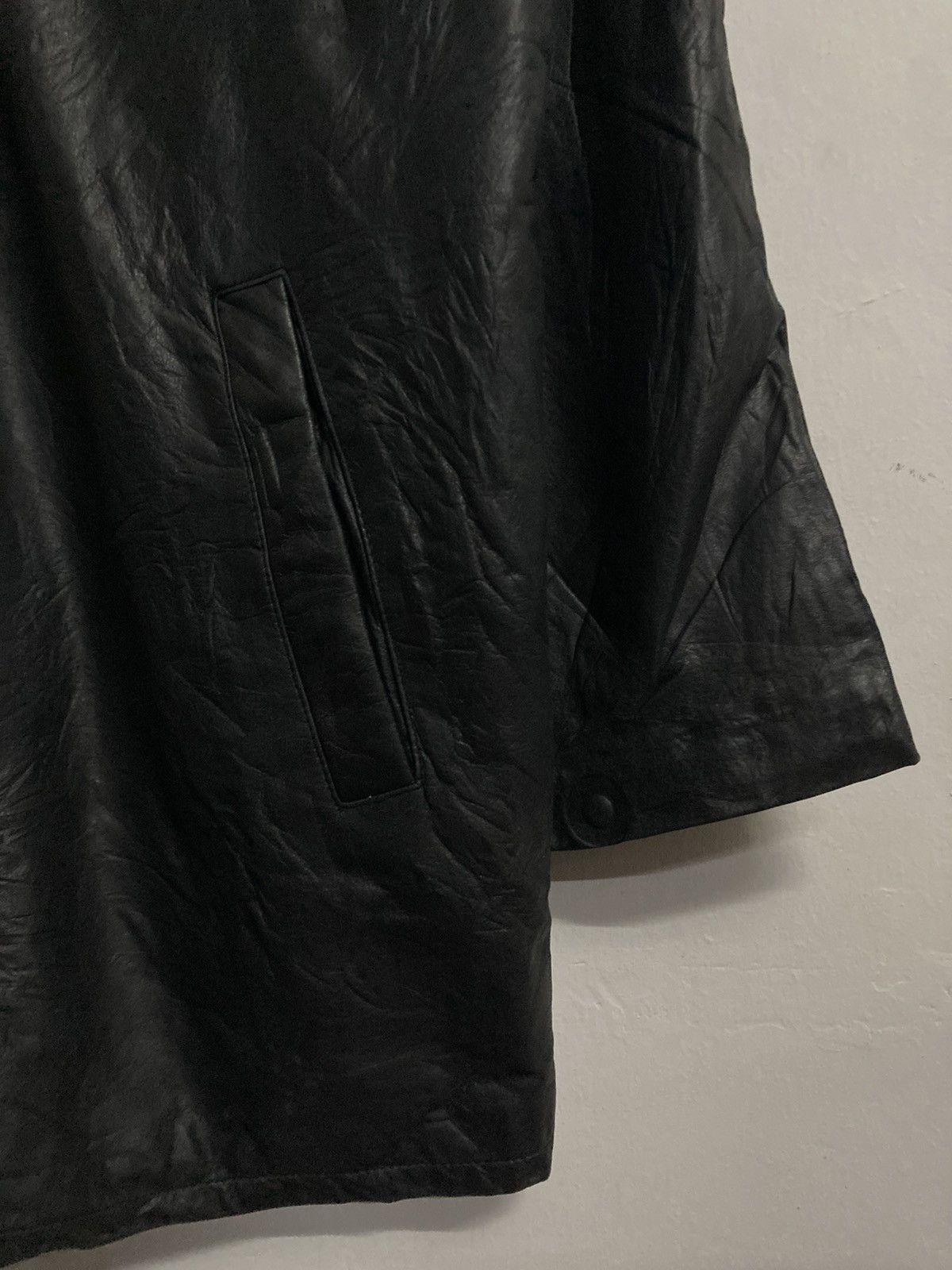 Genuine Leather Vintage Castelbajac Long Leather Jacket Size L Size US L / EU 52-54 / 3 - 8 Thumbnail