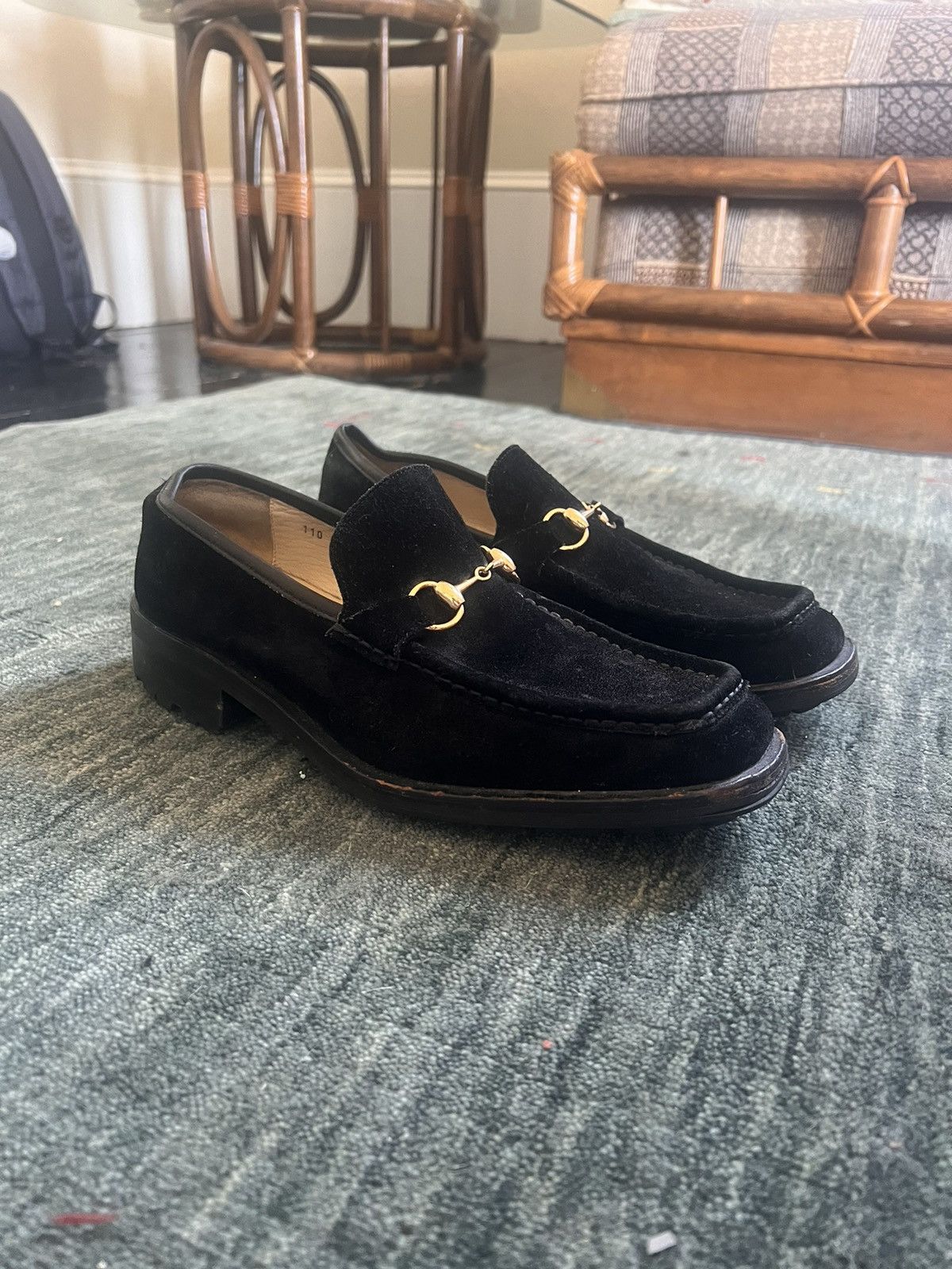 Gucci × Tom Ford Vintage Gucci X Tom Ford Horsebit Black Suede