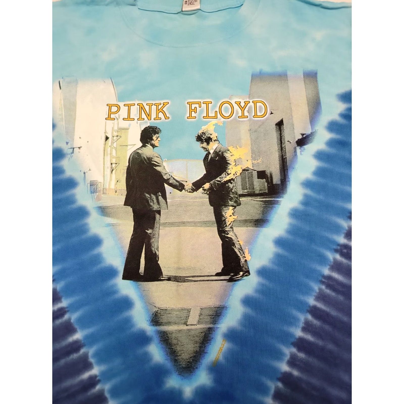 Vintage Tie Dye Pink Floyd Wish You Were Here SUNDOG T-Shit Vintage 2003 Small Blue Mens Regular Size Size US S / EU 44-46 / 1 - 3 Thumbnail