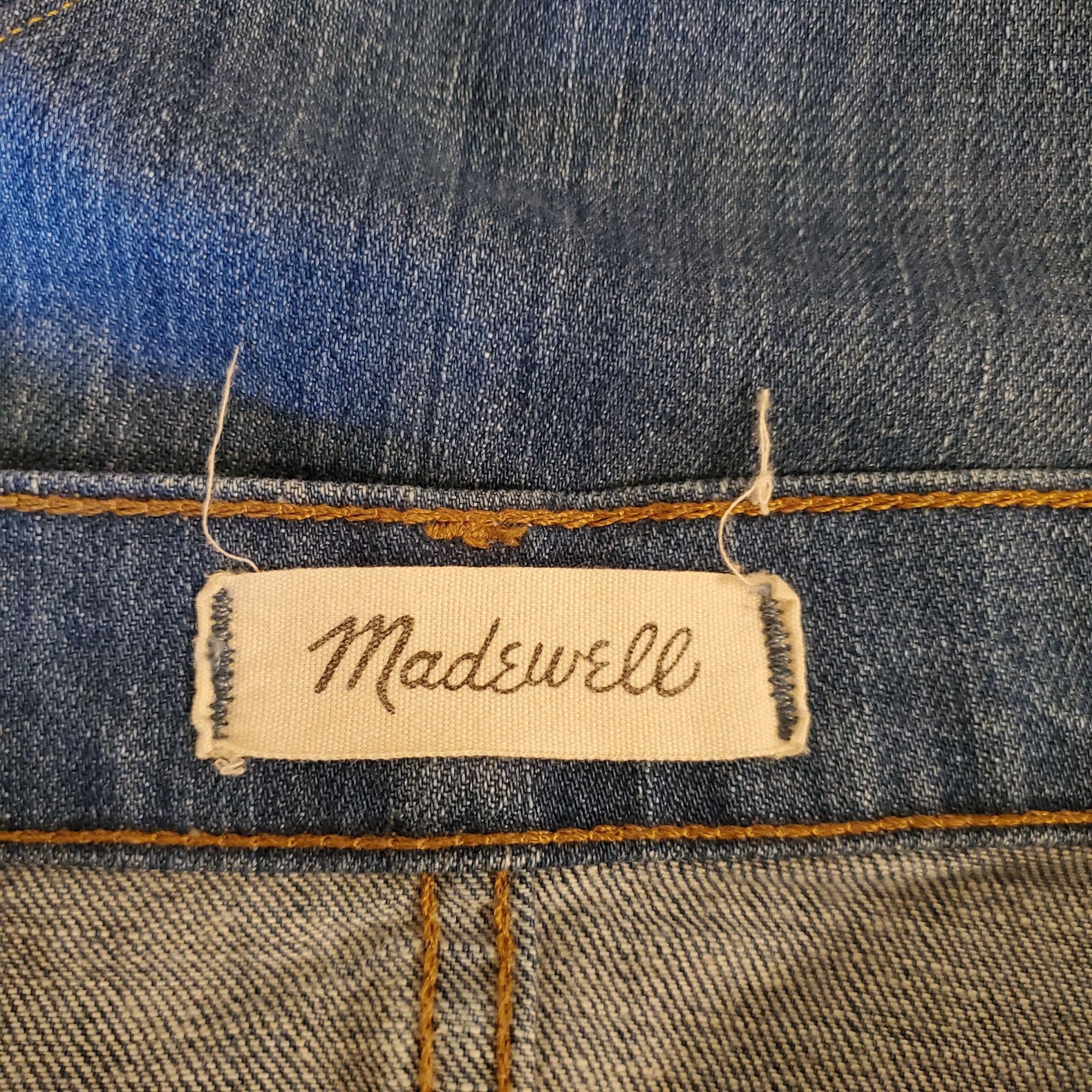 Madewell Madewell 26 The Slim Boy Jean Skirt Mini Blue Denim Grunge S Size 33" - 3 Thumbnail