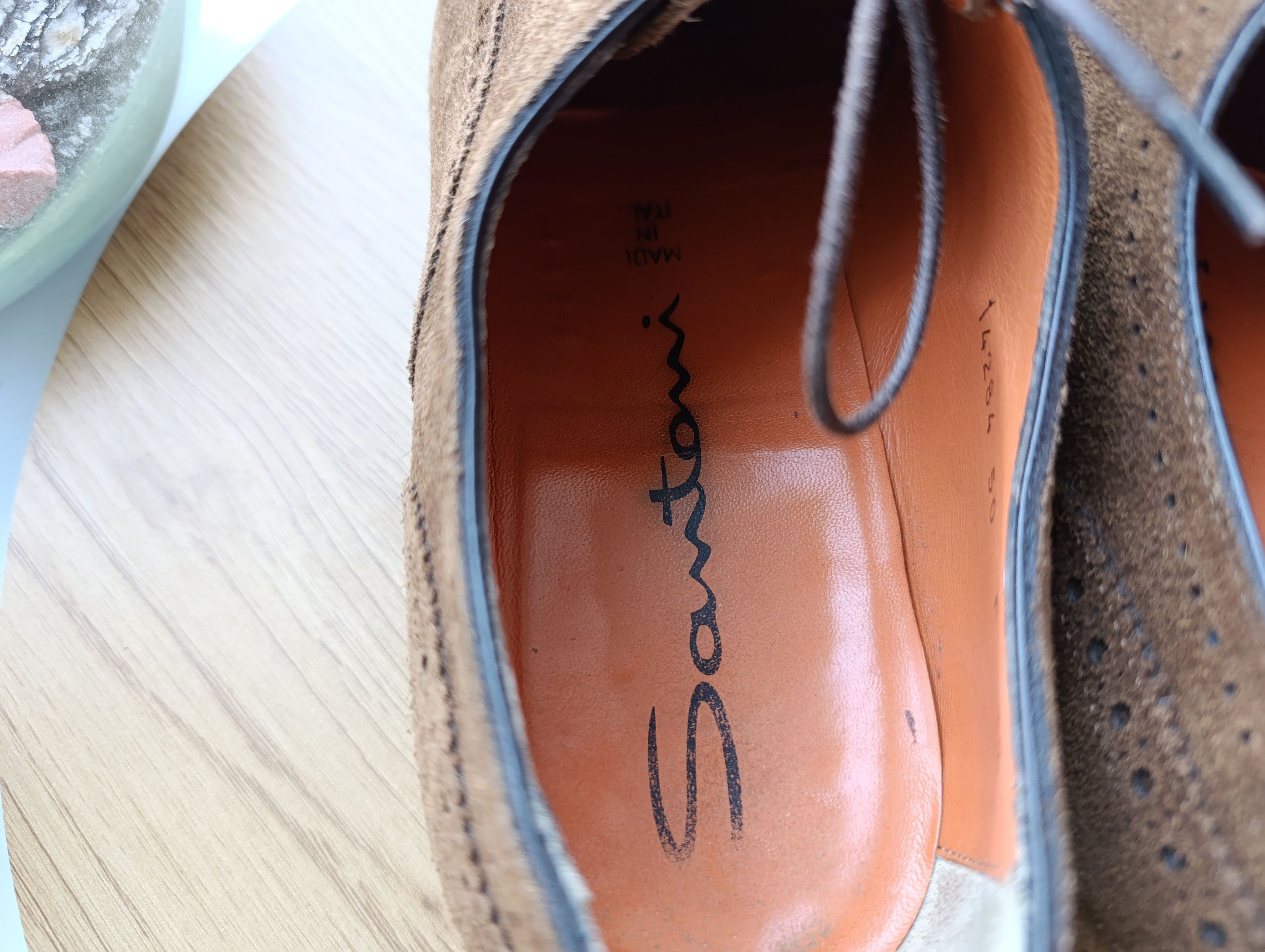 Designer × Santoni SANTONI MENS SUIDE OXFORD Size US 8.5 / EU 41-42 - 16 Thumbnail