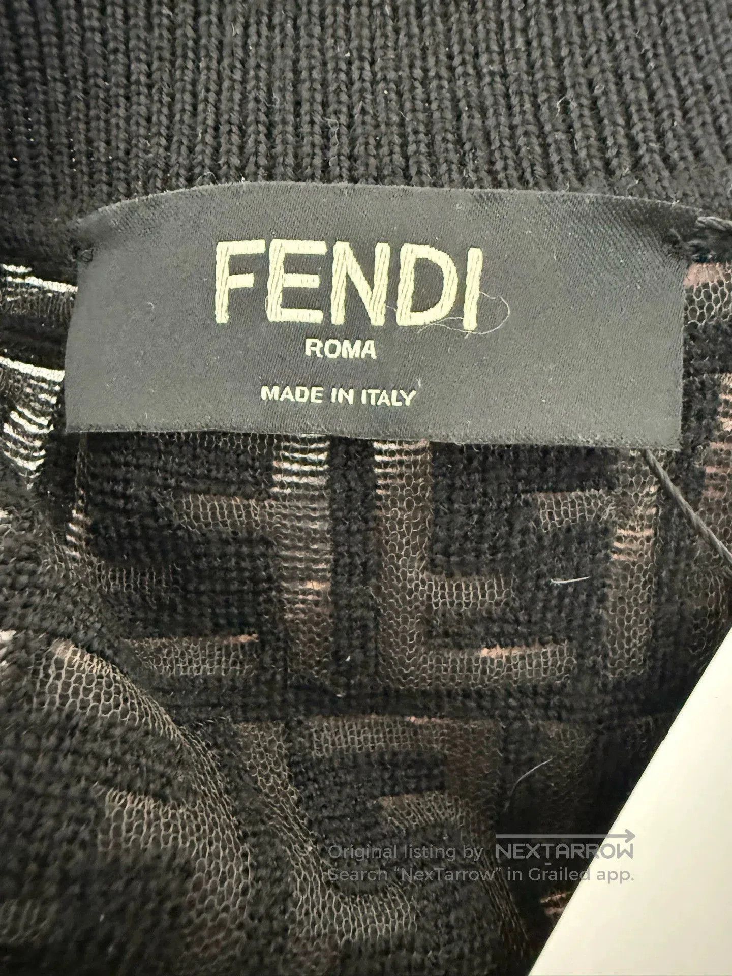 Fendi Fendi Double F Print Knit Sweater. Size US L / EU 52-54 / 3 - 3 Thumbnail