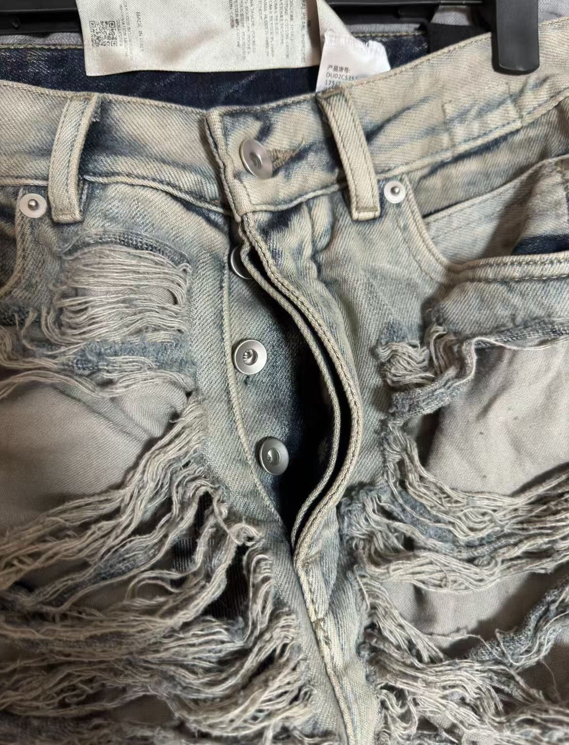 Rick Owens Rick Owens 23FW Show Style Corrupt and Damaged Trumpet Jean Size US 32 / EU 48 - 8 Thumbnail