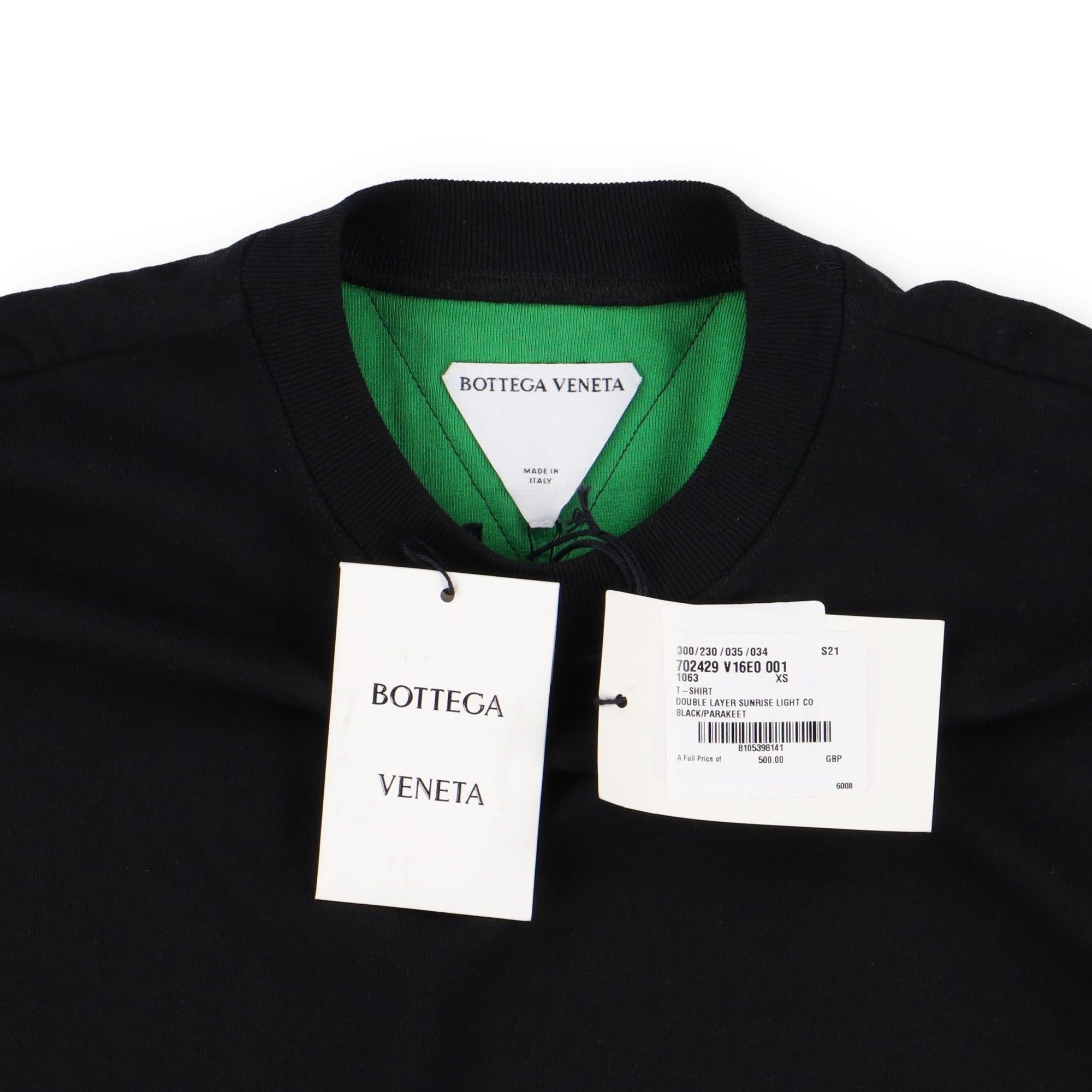 Bottega Veneta Black Double Layer Oversized Logo T-Shirt Size XS / US 0-2 / IT 36-38 - 8 Thumbnail