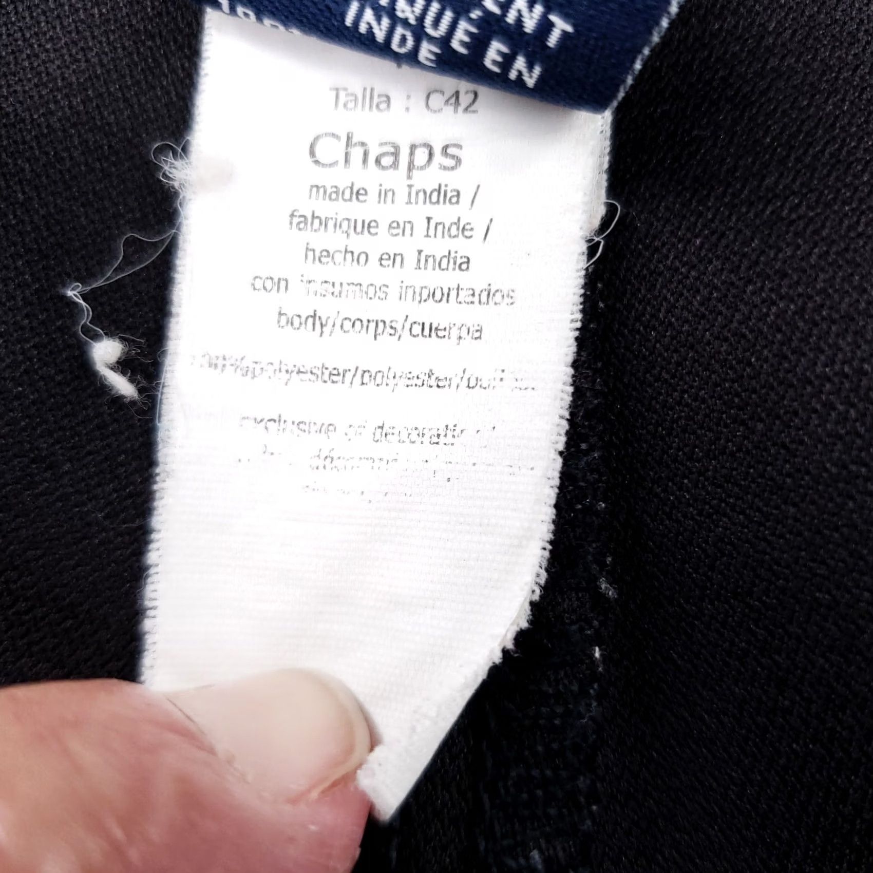 Chaps Chaps Shorts Mens 42 Black Golf Chino Mid Rise Flat Front Active Performance Size US 42 / EU 58 - 4 Thumbnail