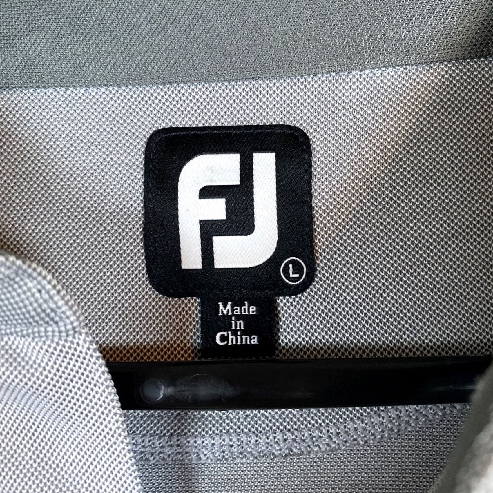 Footjoy FootJoy Mens Polo Shirt Gray Pink Stripe Golf Comfort Quick Dry Stretch Large Size US L / EU 52-54 / 3 - 6 Thumbnail