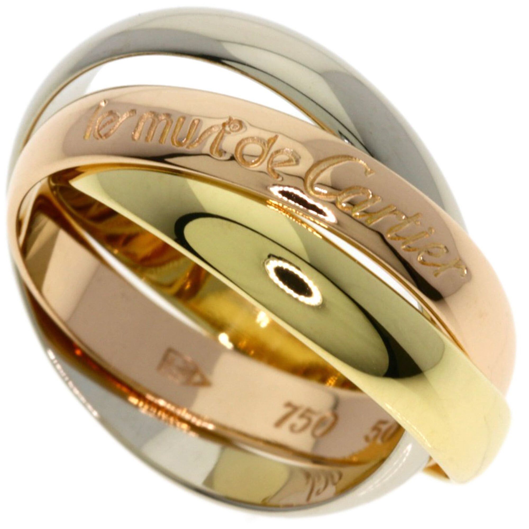 Cartier Cartier Trinity #50 Ring - 18K Pink Gold/18K Yellow White Gold Women's CARTIER Size ONE SIZE - 1 Thumbnail