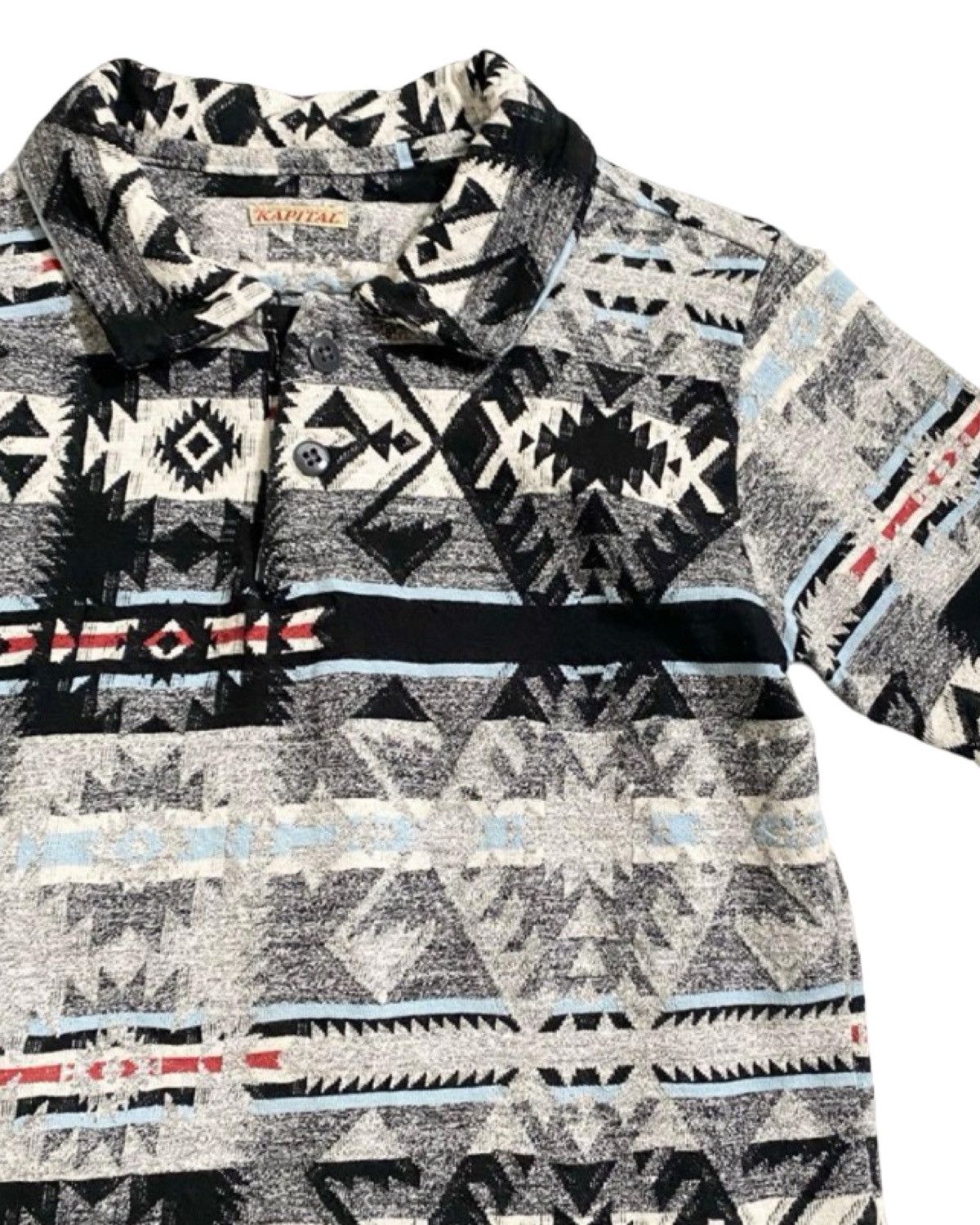 Kapital Native American Style Cotton Polo T-Shirt Size US S / EU 44-46 / 1 - 4 Thumbnail