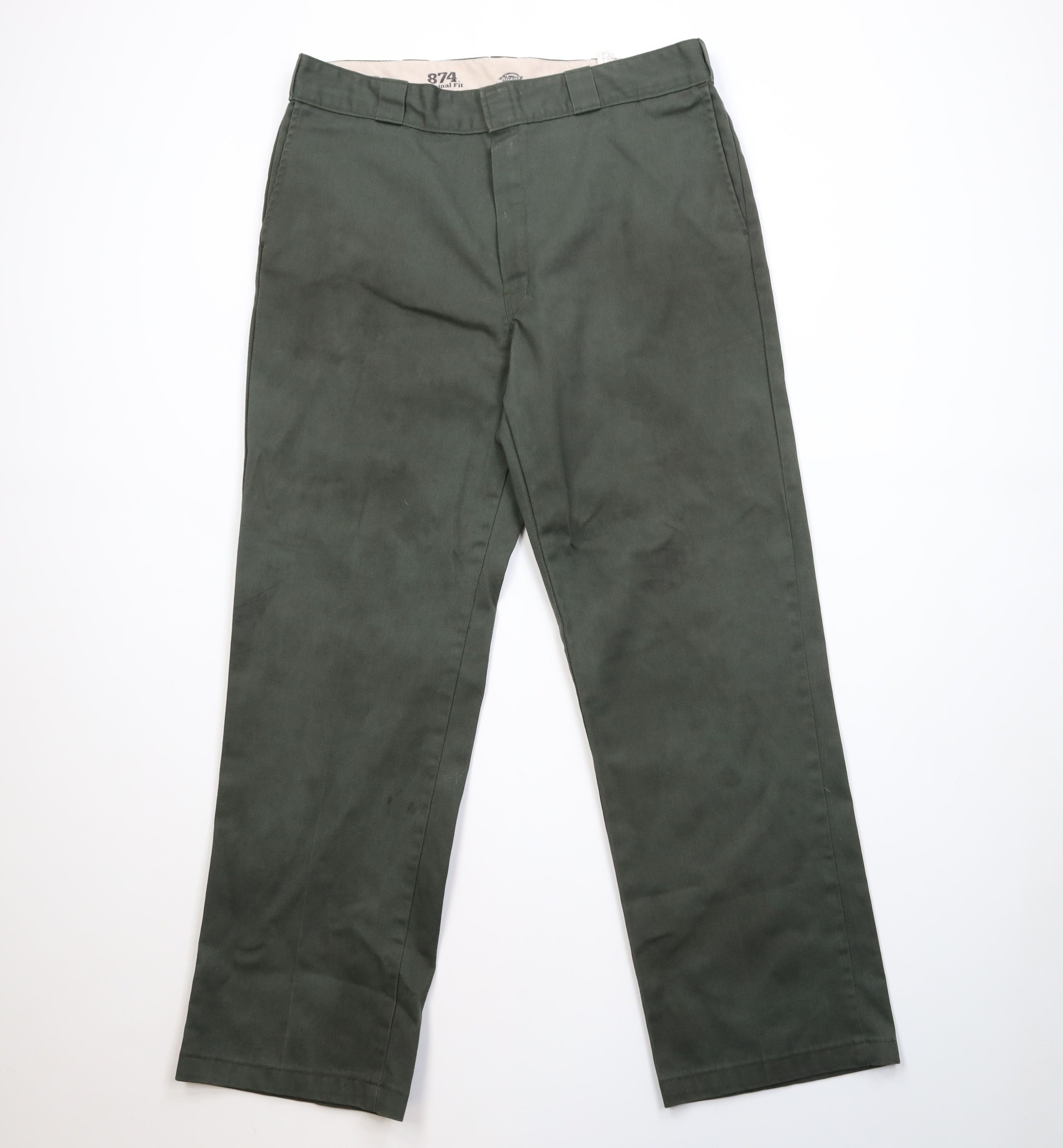 Dickies Vintage Y2K Dickies Wide Leg Dungaree Pants Workwear Green Size US 38 / EU 54 - 1 Thumbnail