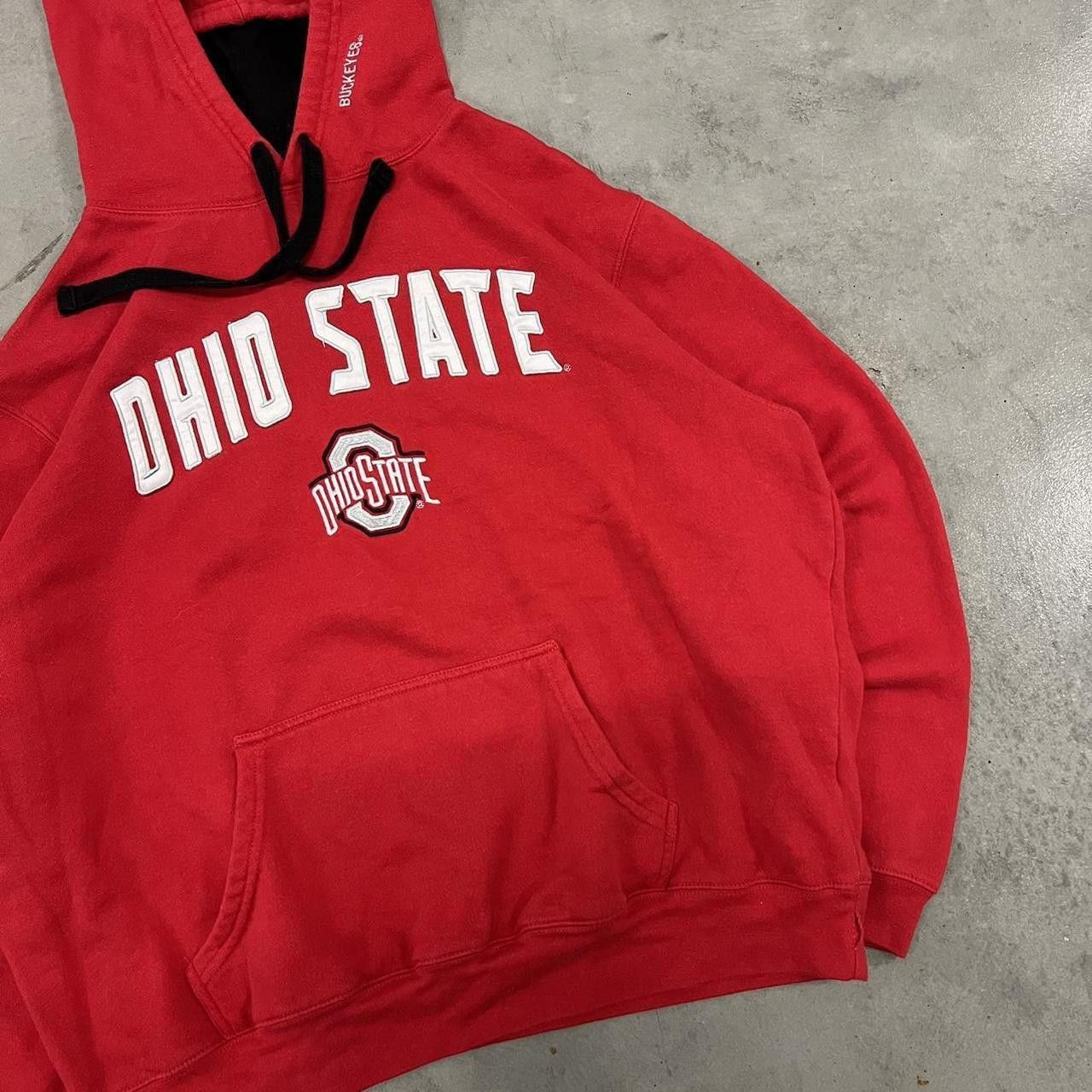 Vintage Crazy Vintage Y2K/2000s Ohio State University Buckeyes College Essential Center Spellout Hoodie! Size US XXL / EU 58 / 5 - 3 Thumbnail