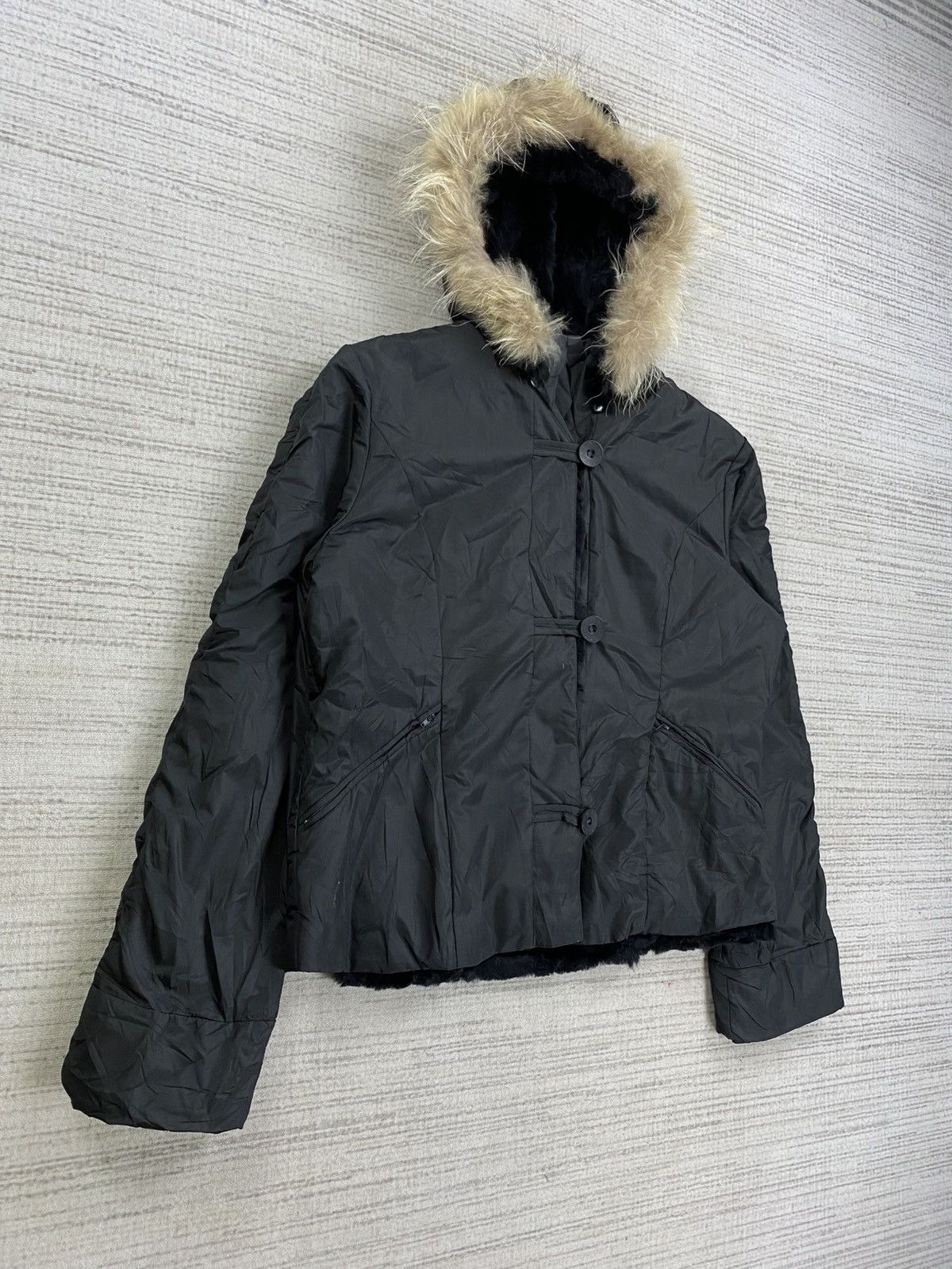 Beauty Beast × Japanese Brand × Vintage Vintage Rosace Cropped Faux Fur Hoodie Jacket Size US M / EU 48-50 / 2 - 3 Thumbnail