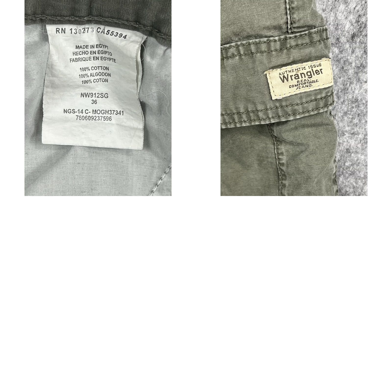 Wrangler VINTAGE Wrangler Authentic Issue Men Cargo Short Olive Green Outdoors/User 36 Inseam 11 Pockets Cargo Mens Size US 36 / EU 52 - 8 Thumbnail