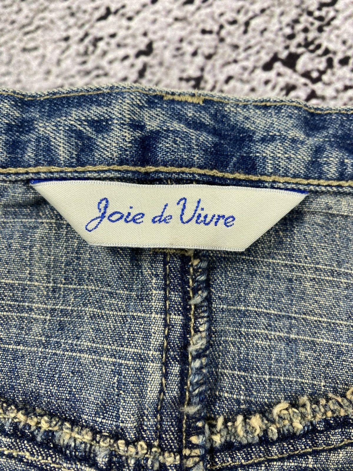 Joie de Vivre Vintage 90s Joie de Vivre denim midi skirts retro streetwear Size 34" / US 12 / IT 48 - 7 Thumbnail