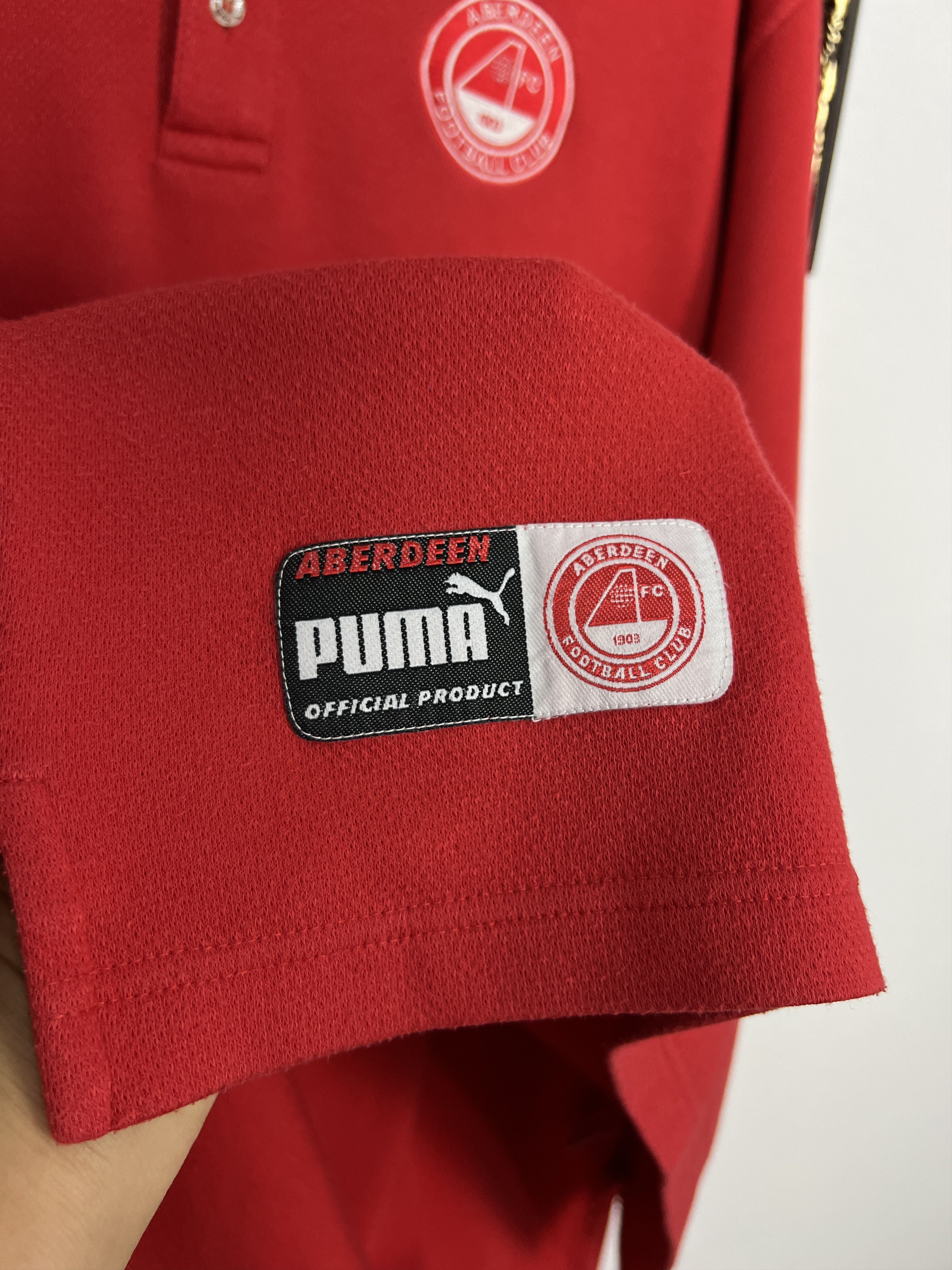 Puma Vintage Aberdeen Football Train Polo Shirt Soccer Jersey Size US XL / EU 56 / 4 - 4 Thumbnail