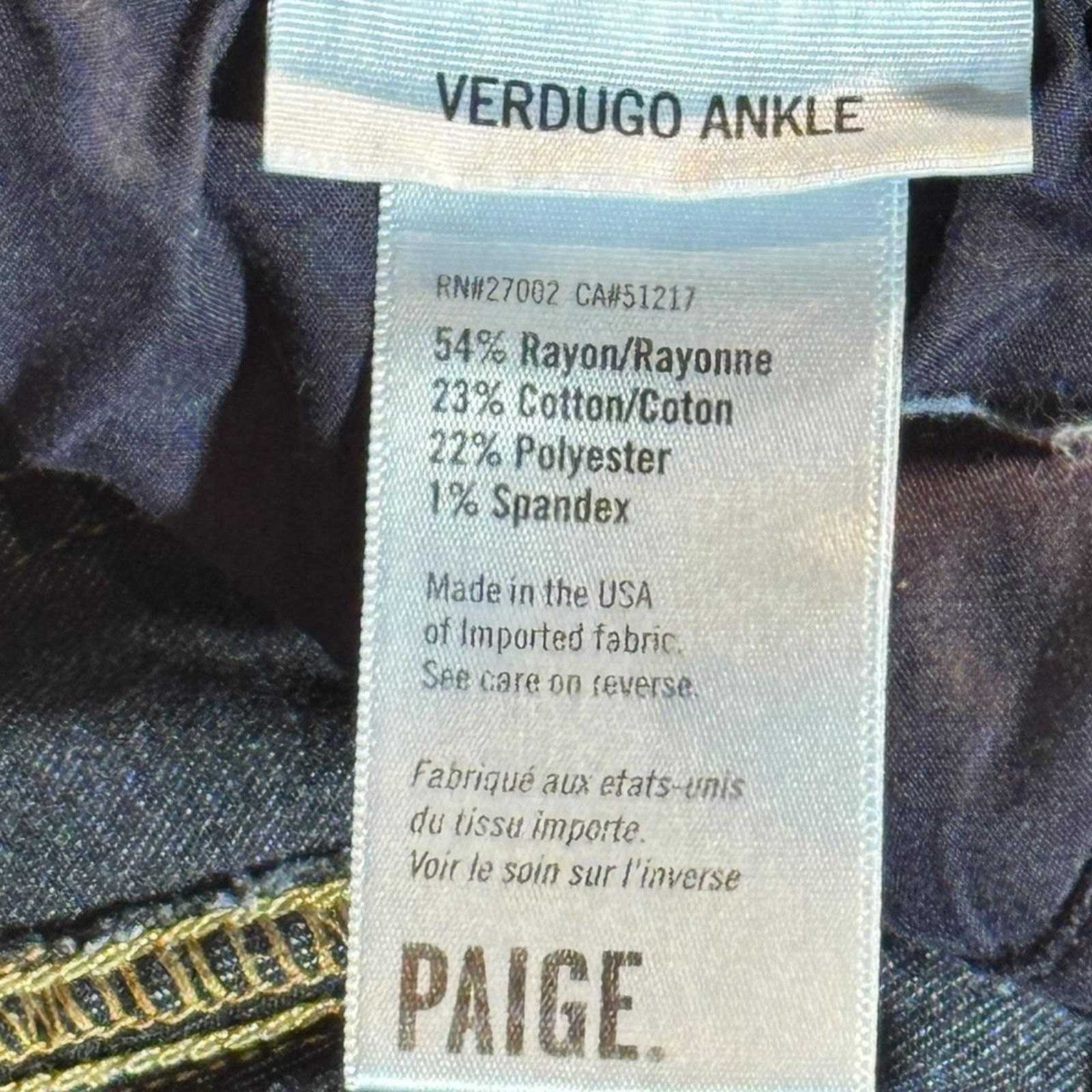 Paige Dark Blue Paige Skinny Jeans Size 27" / US 4 / IT 40 - 5 Thumbnail
