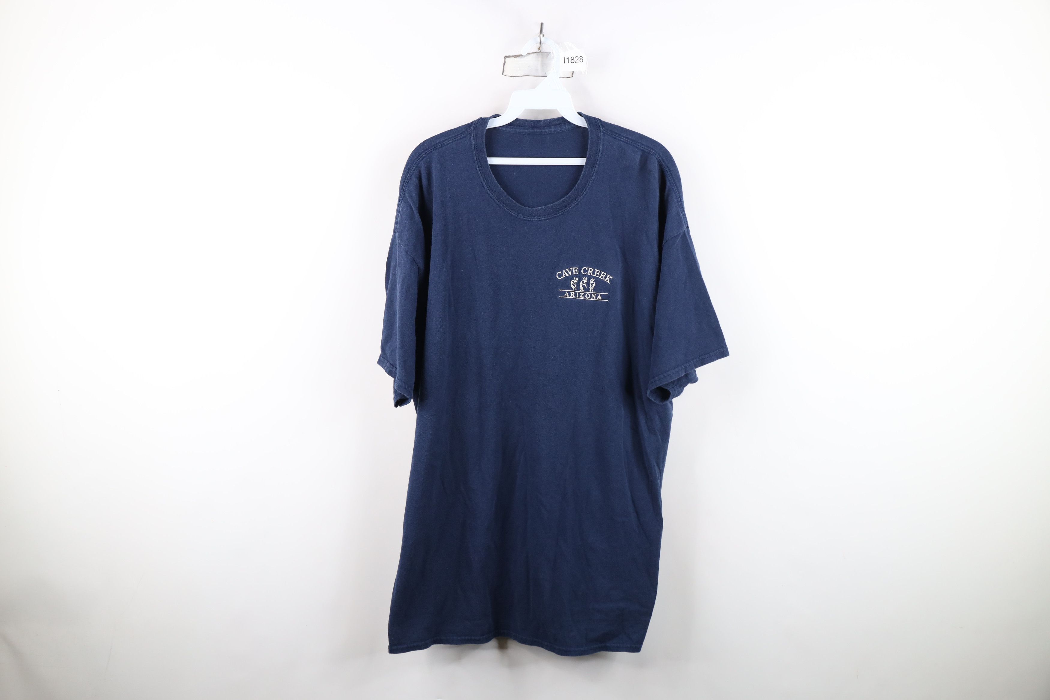 Vintage Vintage 90s Y2K Streetwear Cave Creek Arizona T-Shirt Blue Size US XL / EU 56 / 4 - 1 Thumbnail