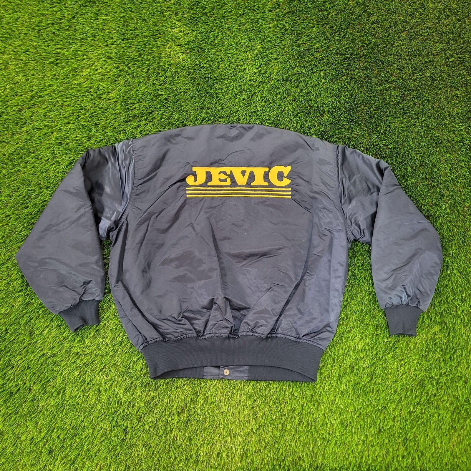Vintage Vintage 80s 420 Safe-Driver Bomber Jacket XL 26x25 Jevic USA Size US XL / EU 56 / 4 - 1 Thumbnail