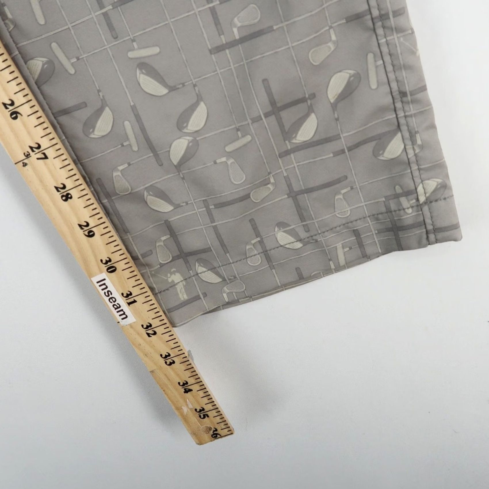 Vintage William Murray Pants Mens 34 Gray Graphic Golf Clubs Straight Leg Performance Shirt Size US 34 / EU 50 - 7 Thumbnail